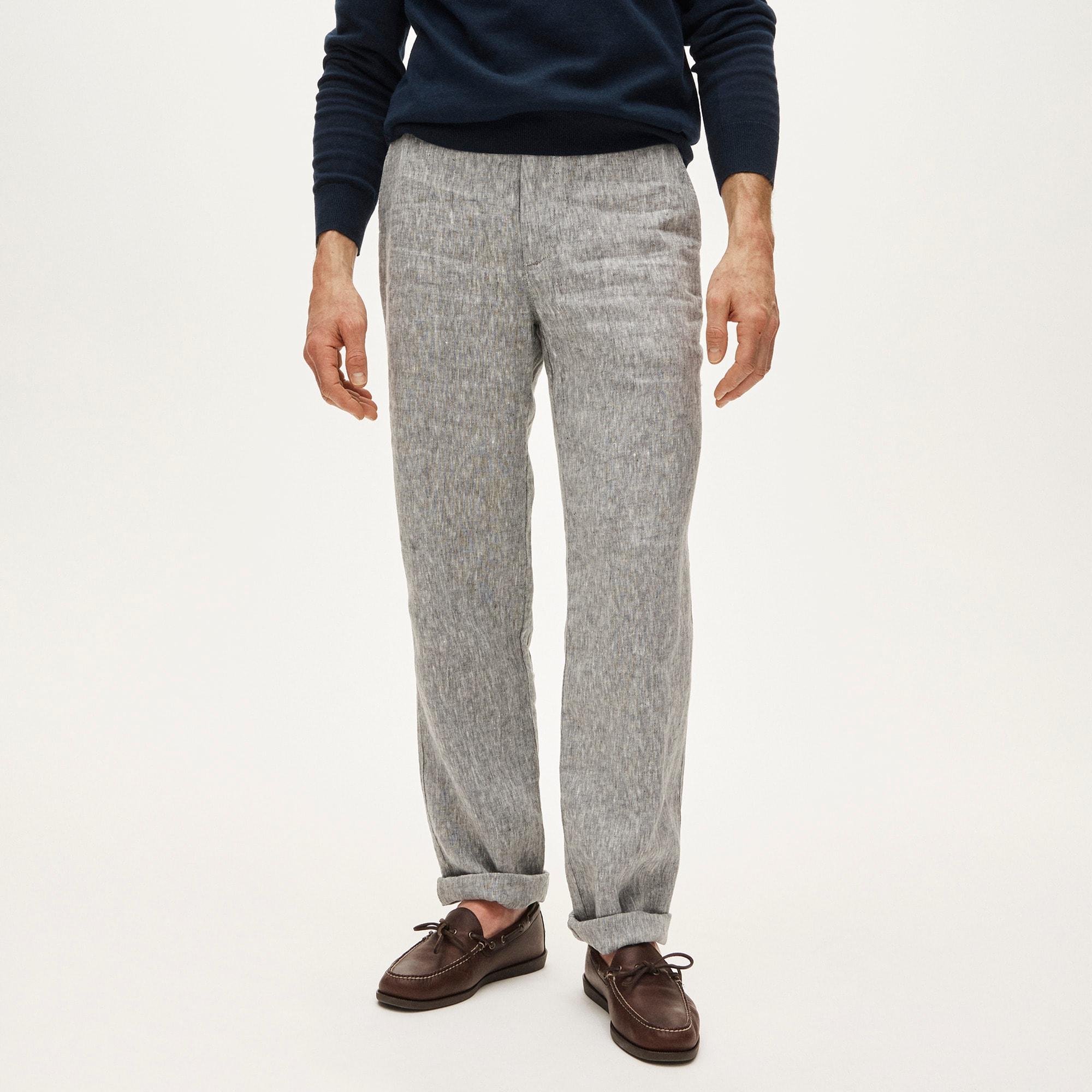 Classic-fit linen trouser Product Image
