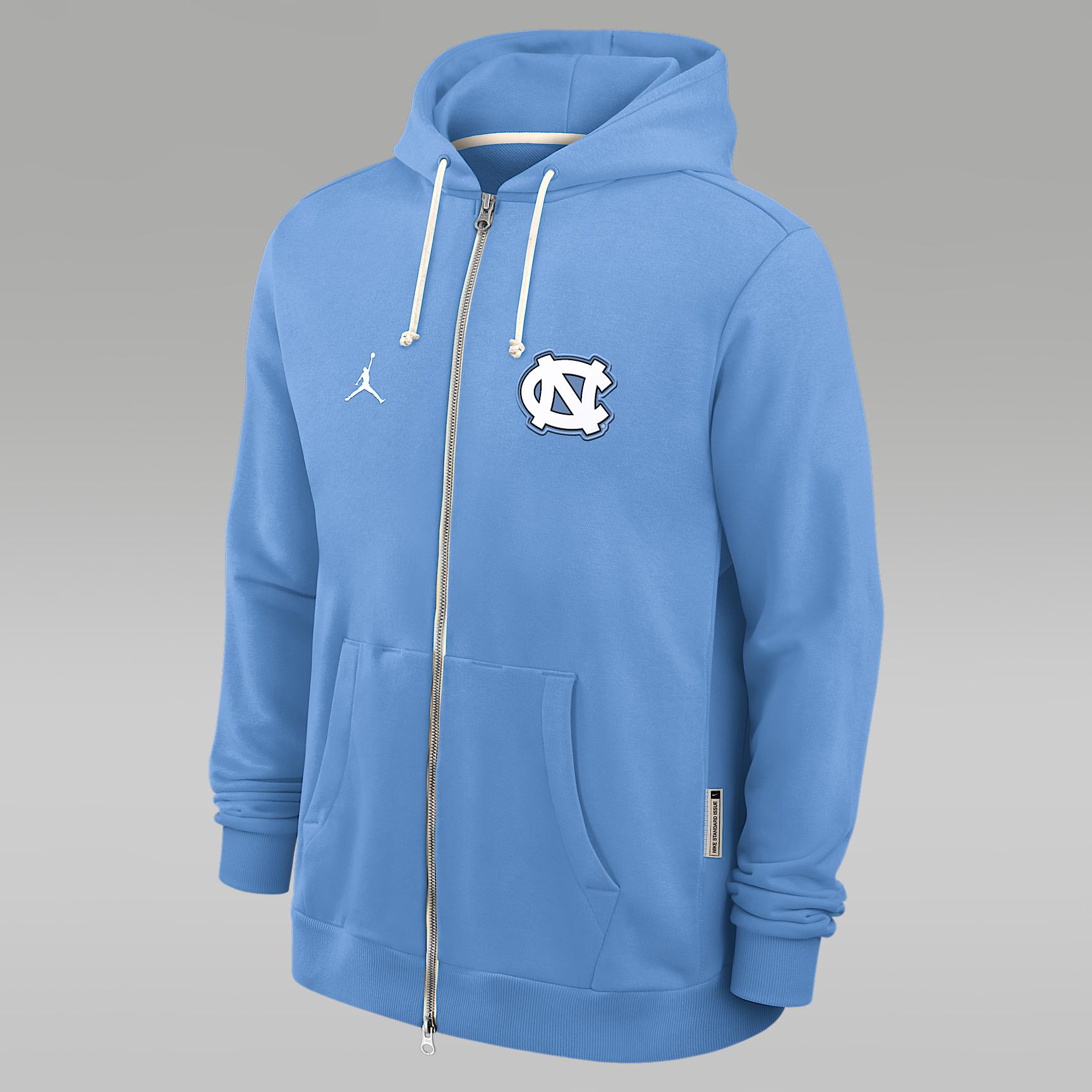 Men's North Carolina Sideline Jordan Brand Dri-FIT College Full-Zip Hoodie Product Image