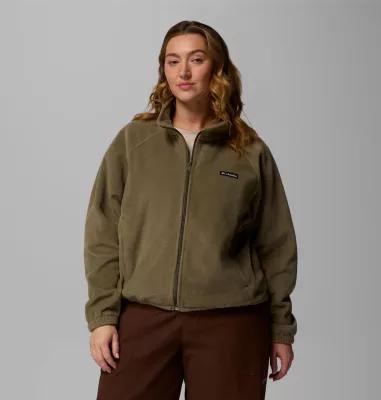 Columbia Womens Benton Springs Relaxed Full Zip Fleece Jacket - Plus Size- Product Image