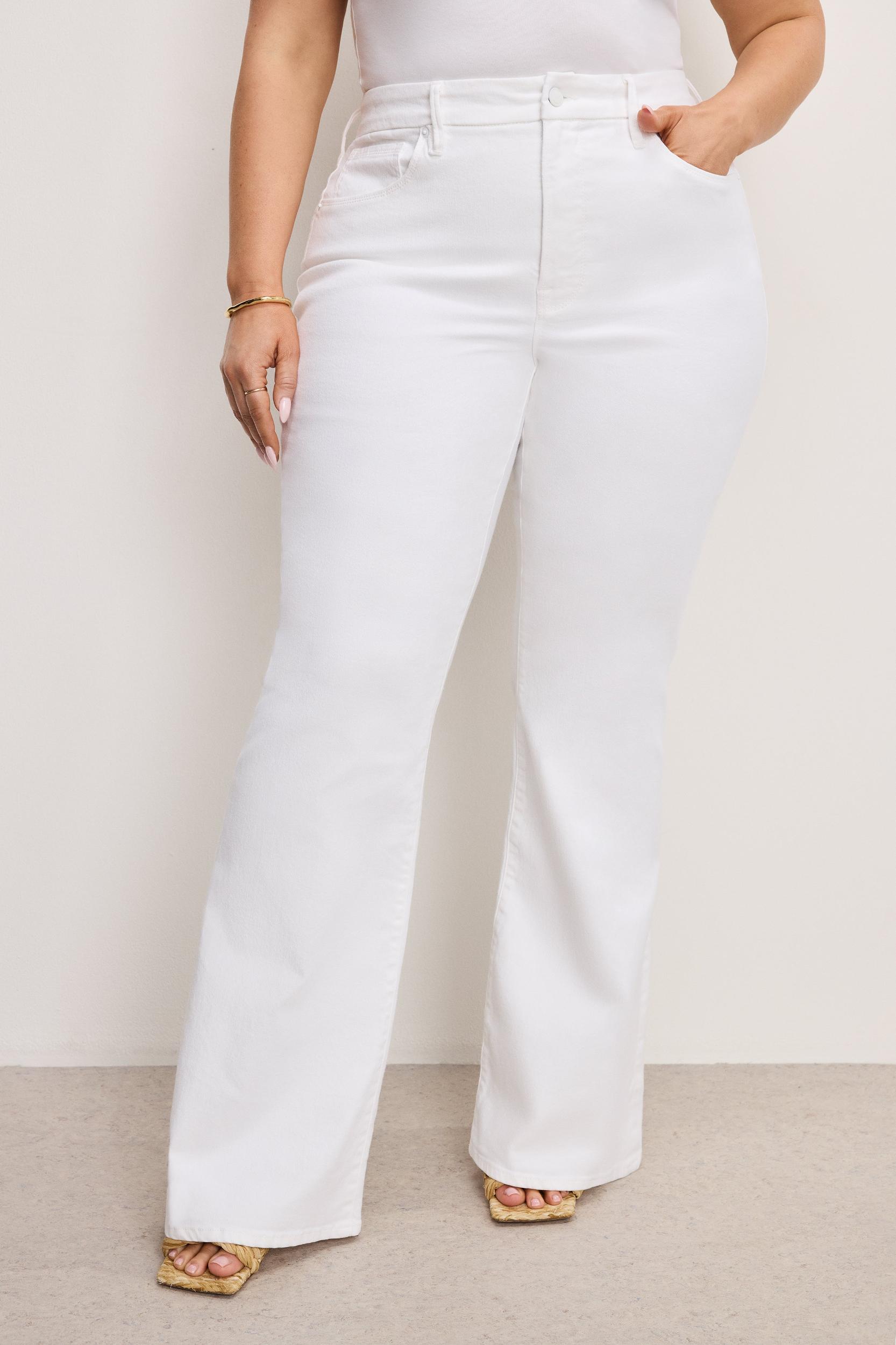 GOOD LEGS FLARE JEANS | WHITE001 Product Image