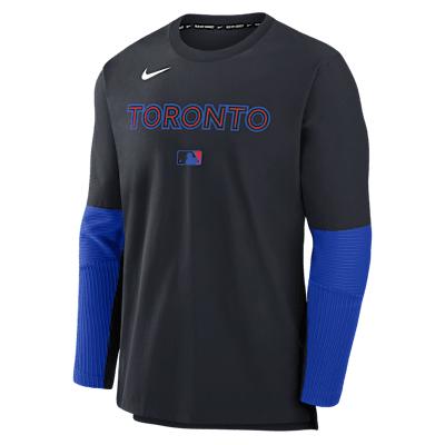 Toronto Blue Jays Authentic Collection City Connect Player Nike Men's Dri-FIT MLB Pullover Jacket Product Image