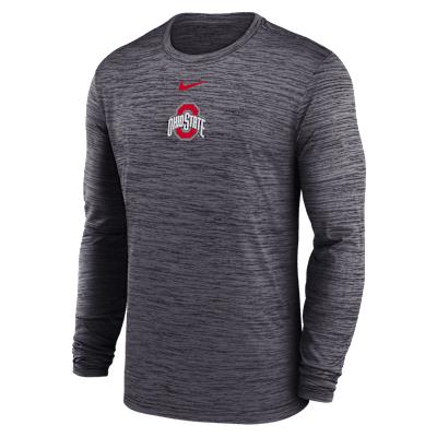 Ohio State Sideline Velocity Nike Men's Dri-FIT College Long-Sleeve T-Shirt Product Image