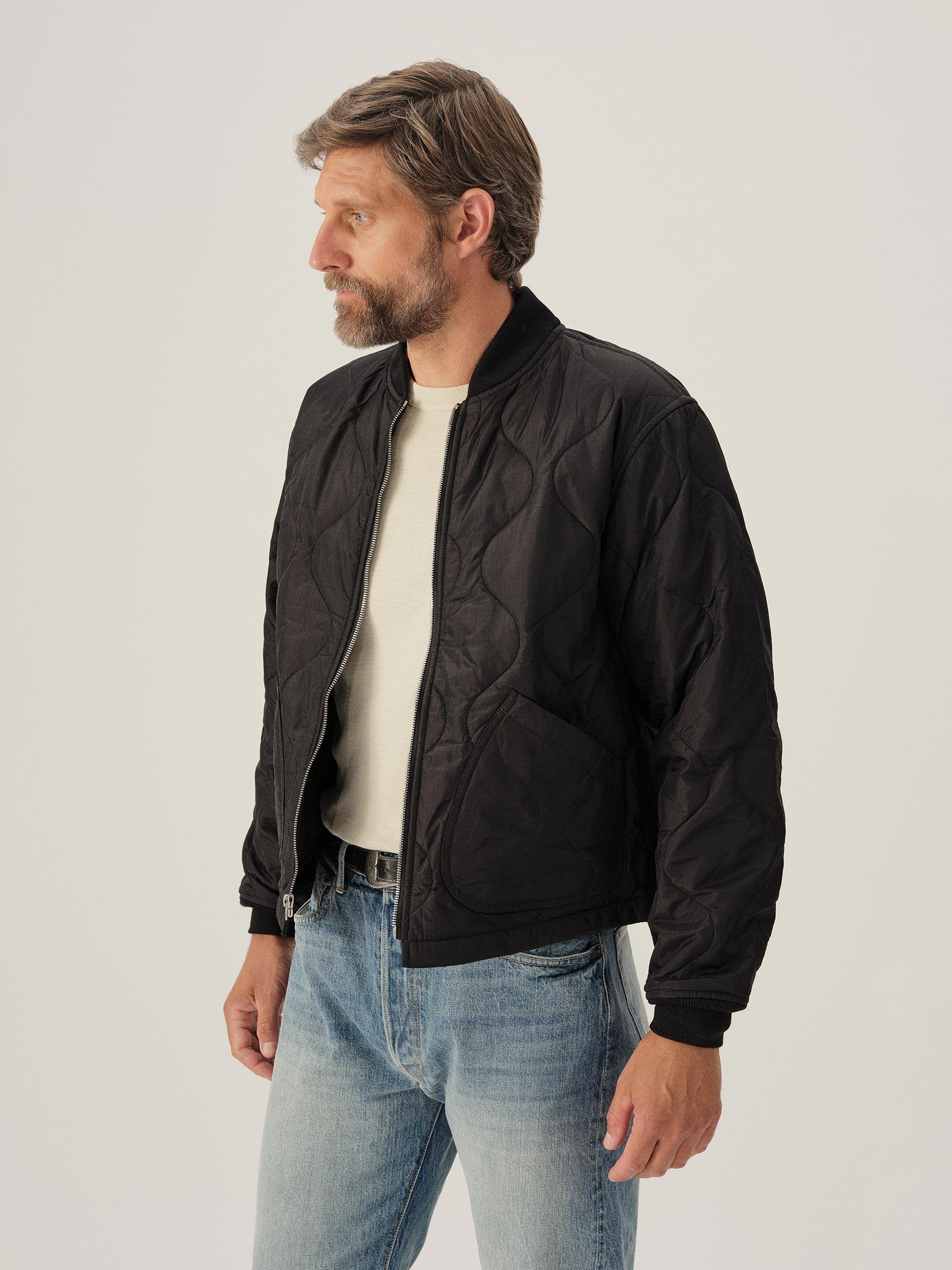 Black Airlight Ripstop Bomber Jacket Product Image