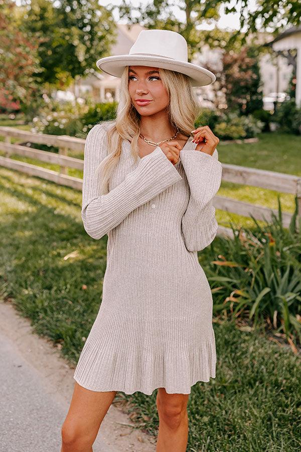 Cinnamon Sugar Kisses Sweater Dress Product Image