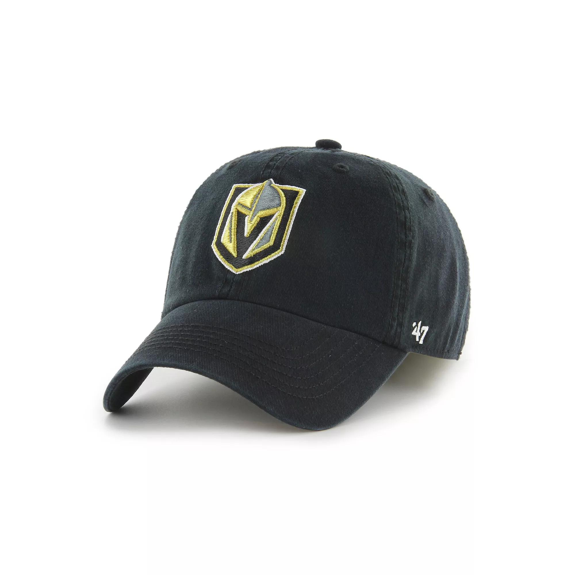 Men's '47 Black Vegas Golden Knights Classic Franchise Fitted Hat,  Product Image