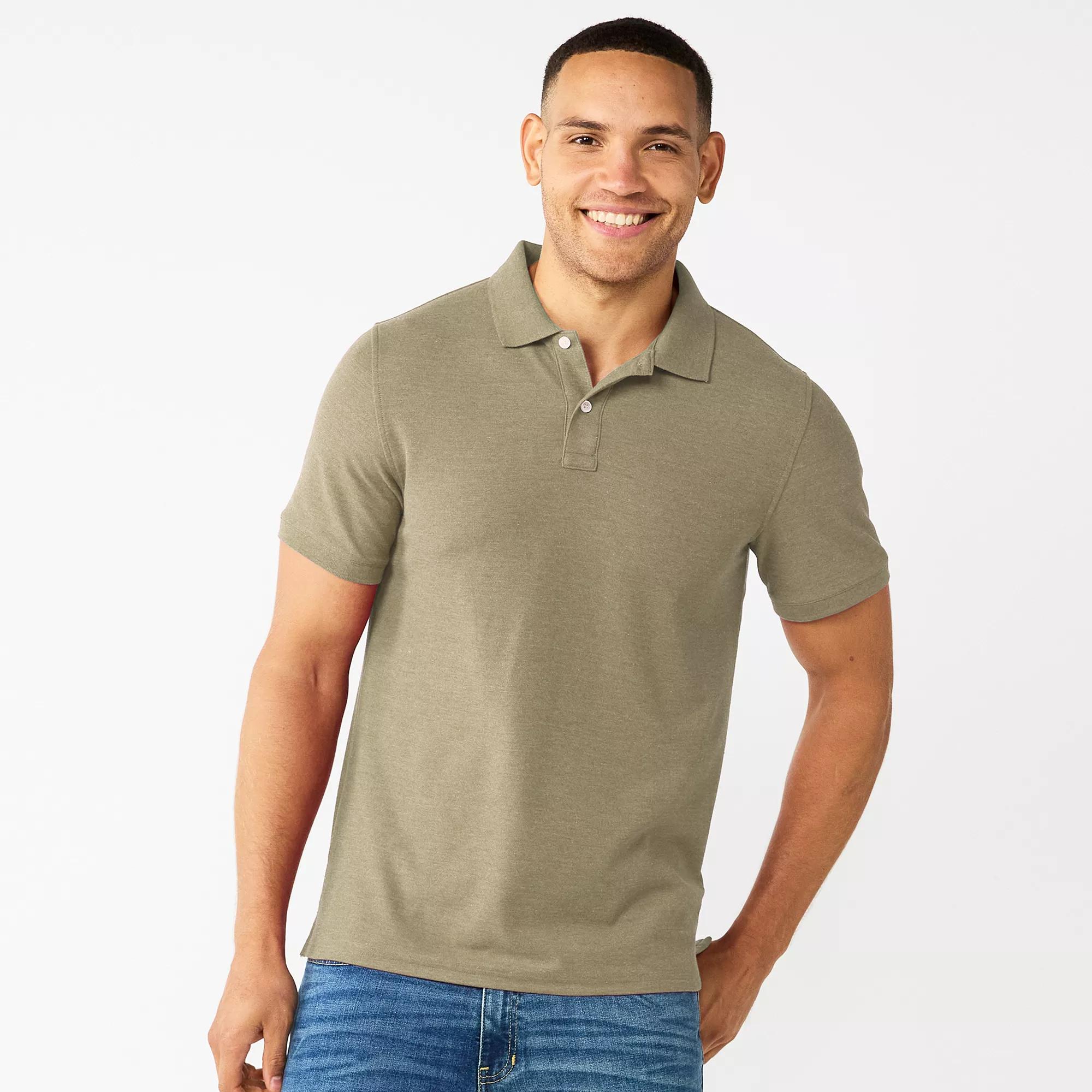 Men's Sonoma Goods For Life® Short Sleeve Pique Polo,  Product Image