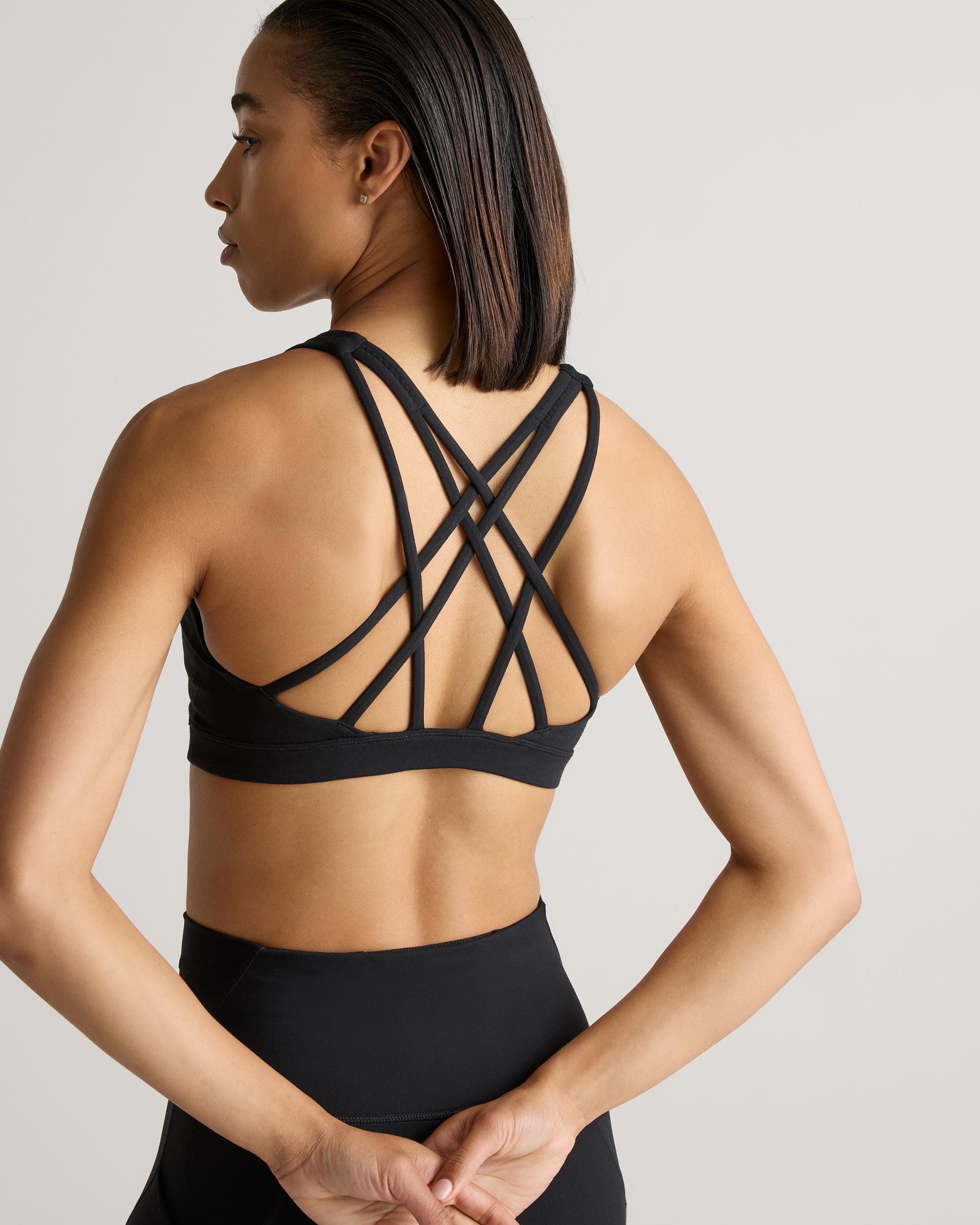 Quince | Women's Power-Up Strappy Sports Bra Nylon/Spandex Product Image