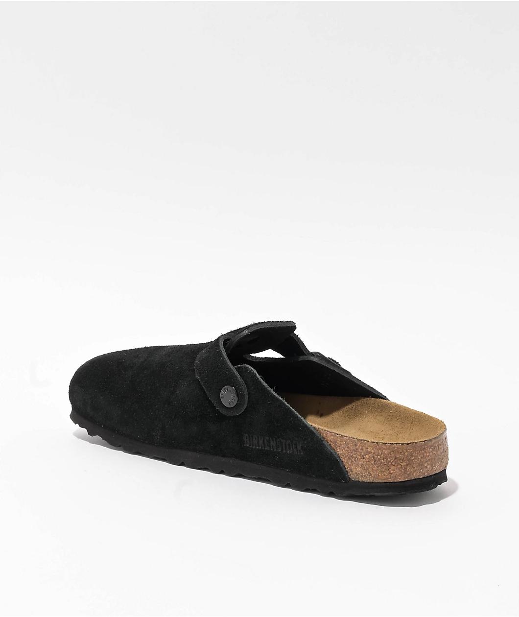 Birkenstock Women's Boston Soft Footbed Black Clogs Product Image