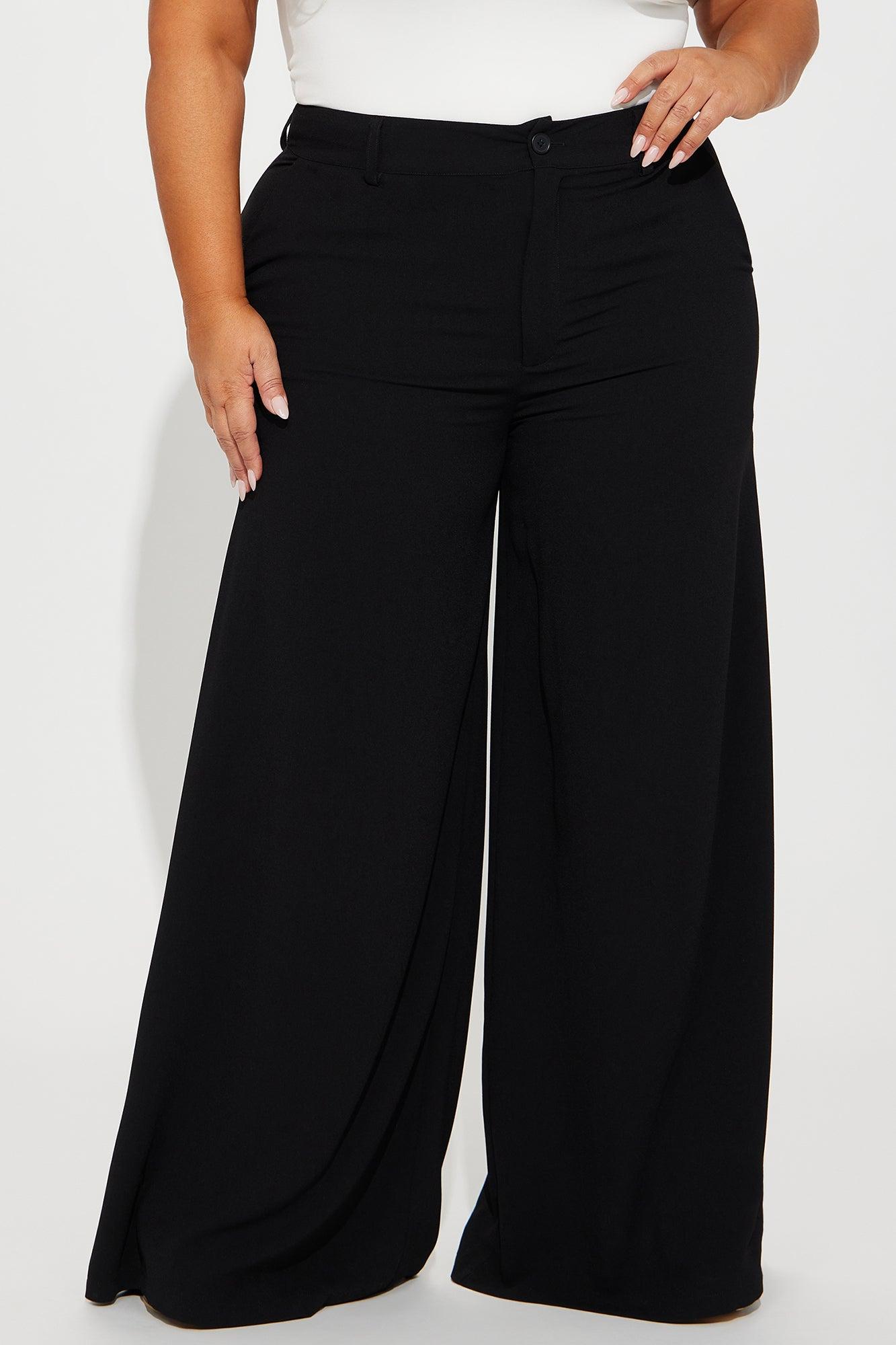 Petite Victoria High Waisted Dress Pants - Black Product Image