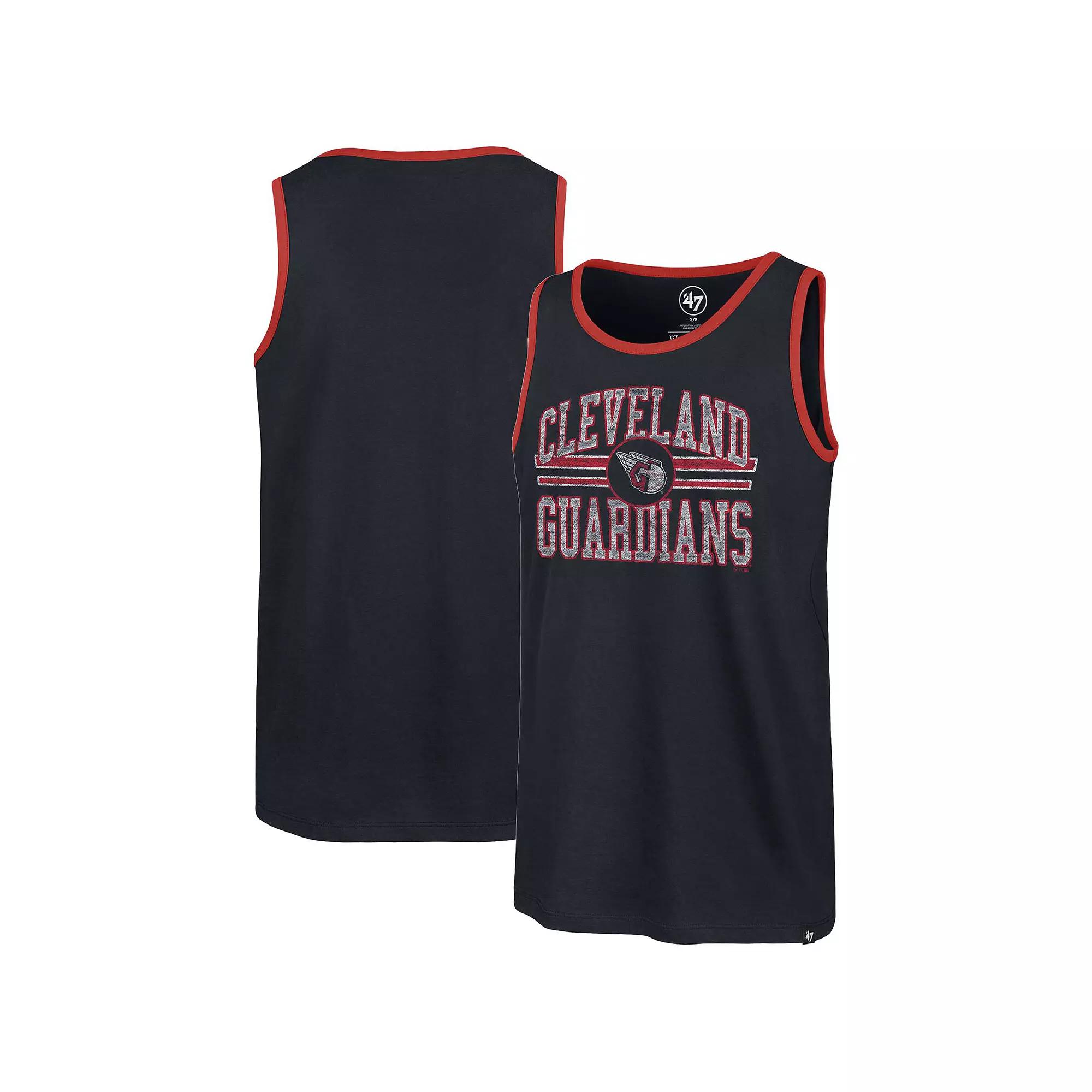 Men's '47 Navy Cleveland Guardians Winger Franklin Tank Top,  Product Image