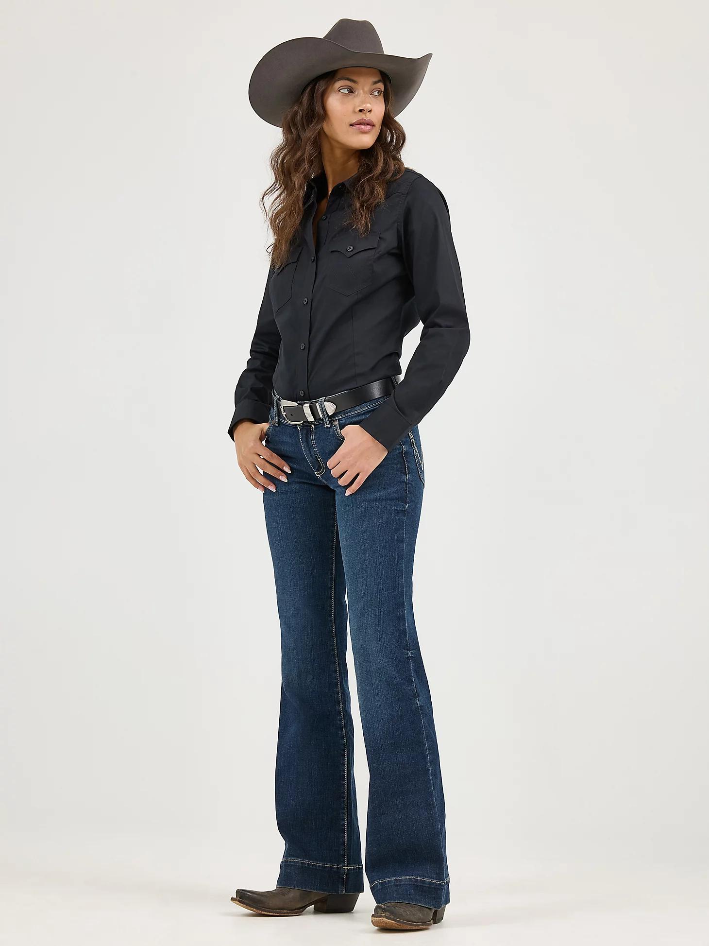 Women's Wrangler Western Button Down Shirt Product Image