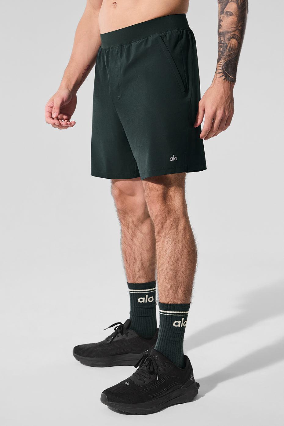 7" Repetition Short - Charcoal Green Male Product Image