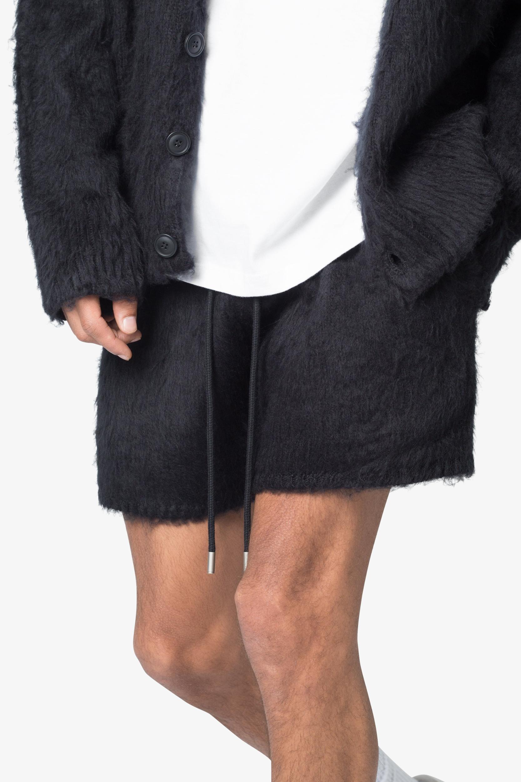 Fuzzy Sweatshorts - Black Product Image