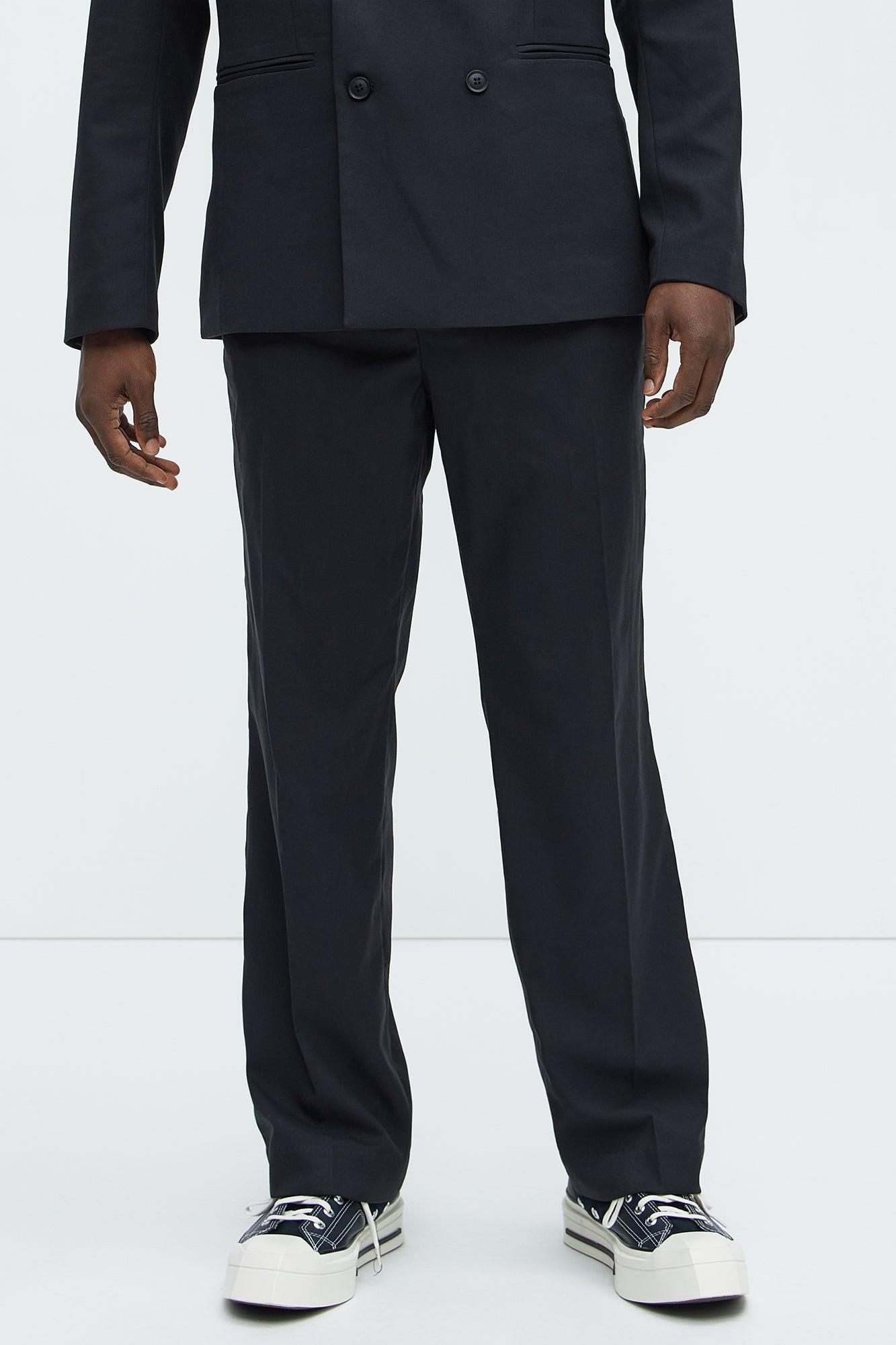 High Peak Straight Suit Trouser - Black Product Image