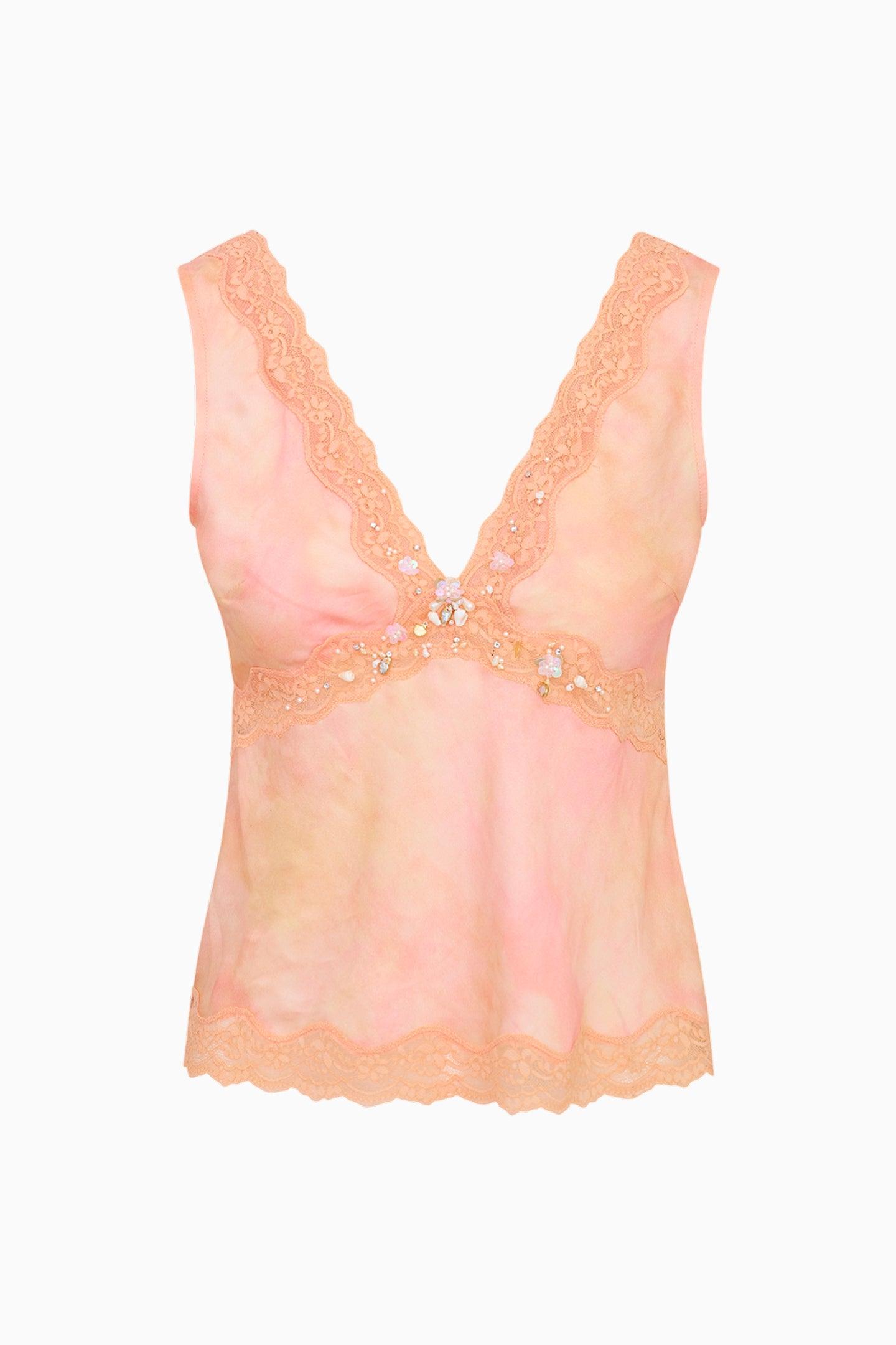 Petrou Beaded Silk-Blend Top Product Image