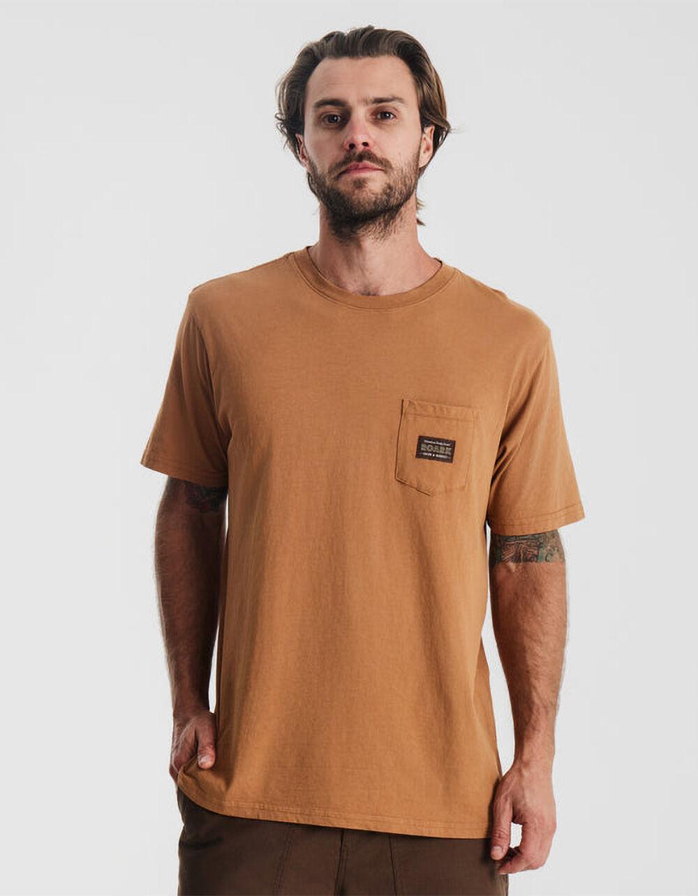 ROARK Label Mens Pocket Tee - MUSTARD Product Image