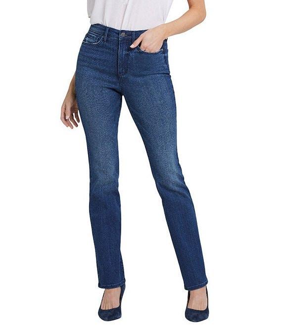 NYDJ Stretch Denim High Rise Slim Leg Bootcut Jeans Product Image