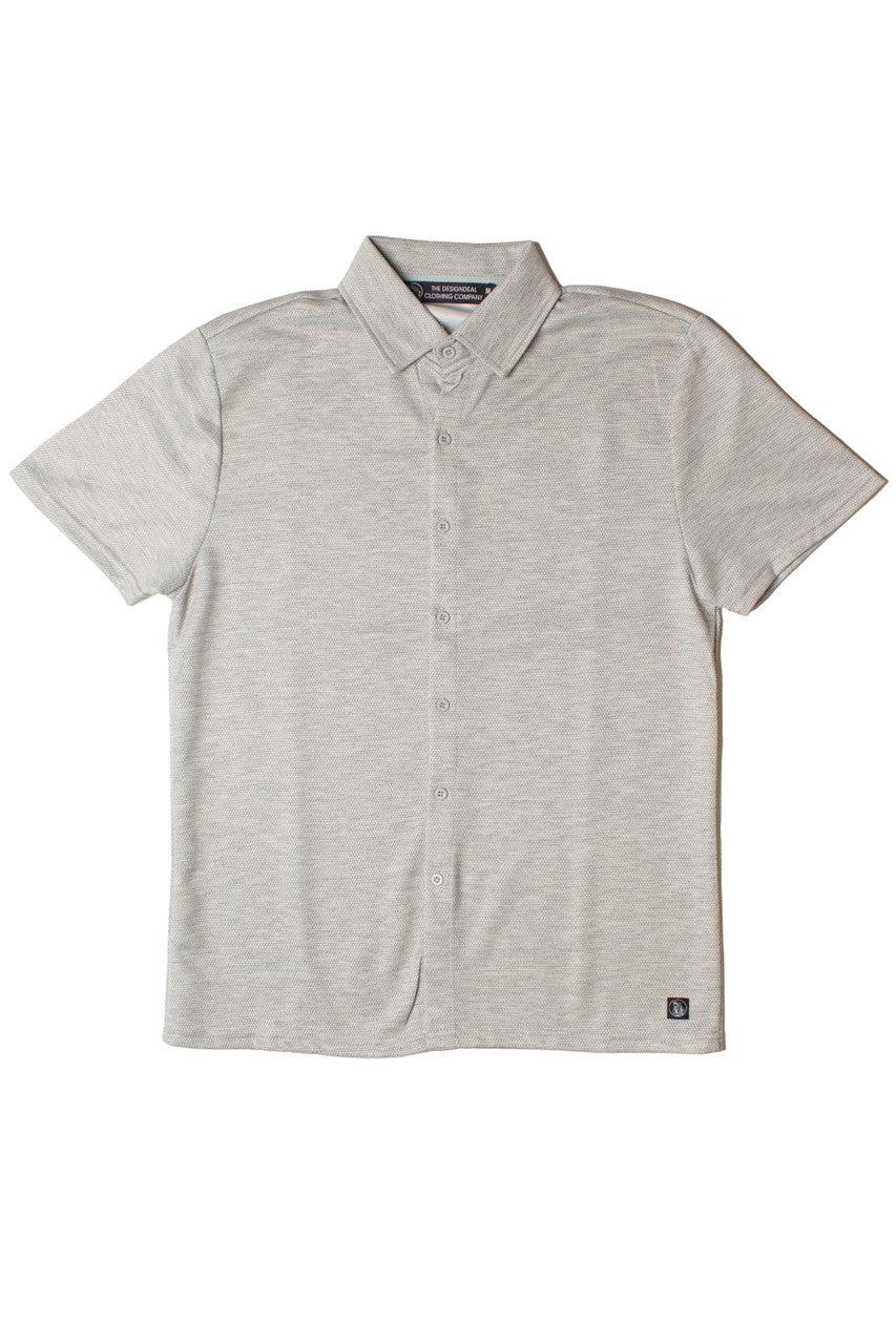 Heavyweight Knit Button Up Shirt Product Image