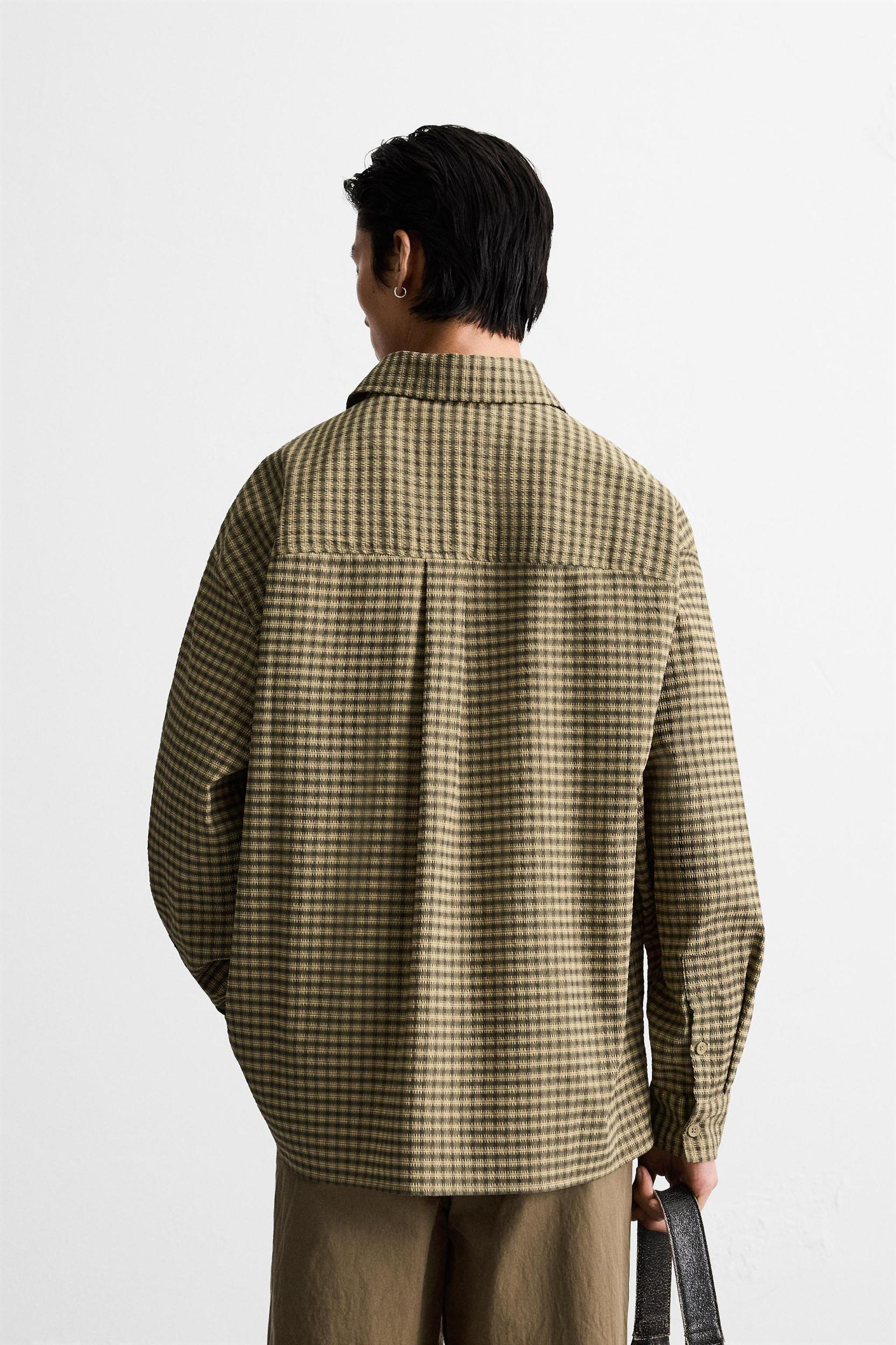 Seersucker Plaid Shirt Product Image