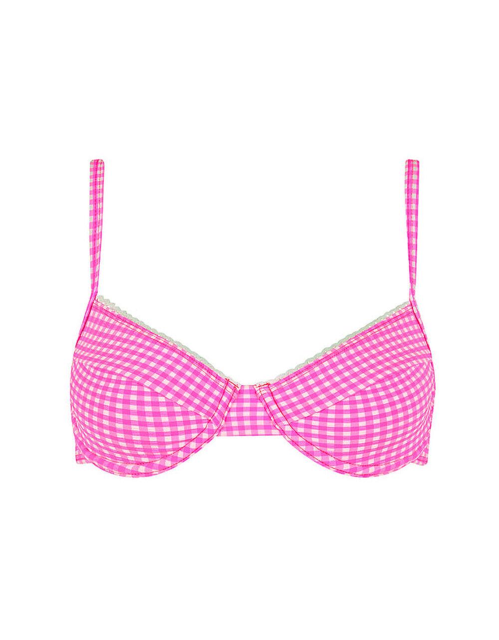 KULANI KINIS Pink Diva Ditzy Underwire Bikini Top - PINK Product Image