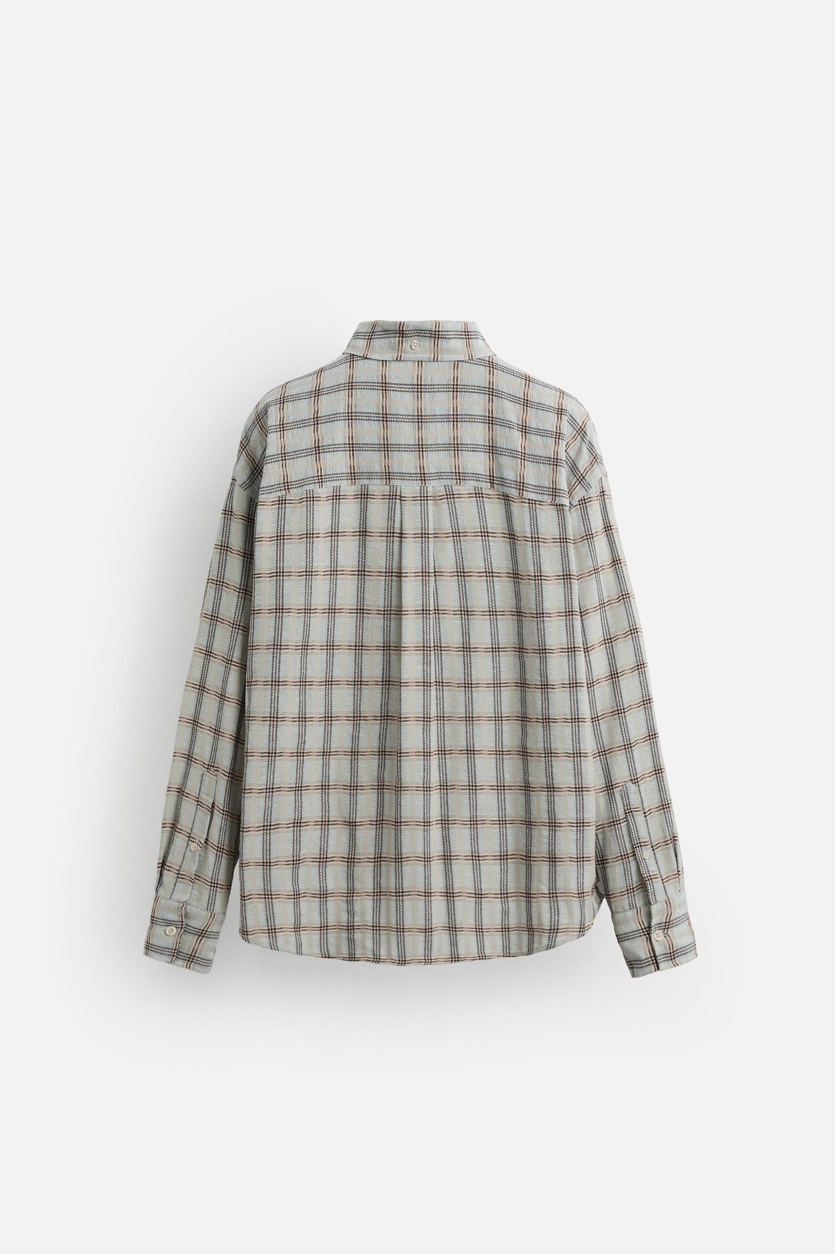 TEXTURED PLAID SHIRT Product Image
