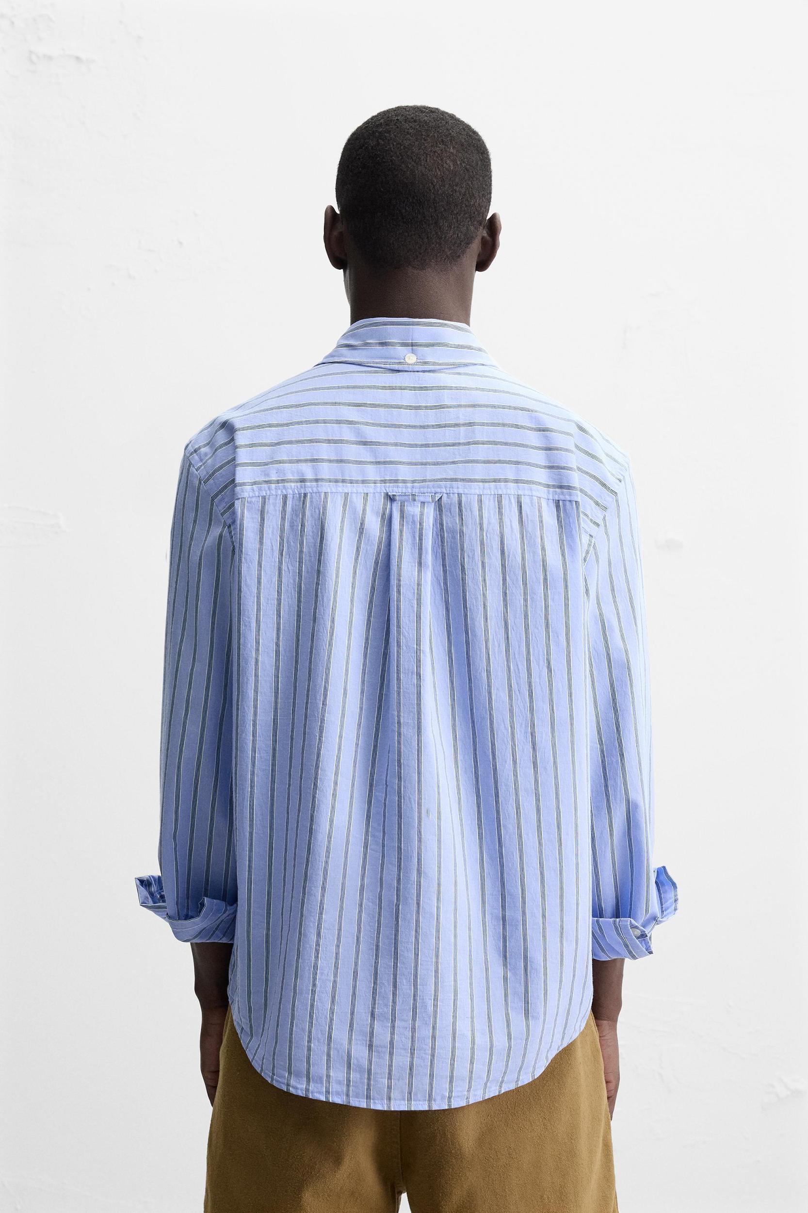 STRIPED RELAXED FIT SHIRT Product Image