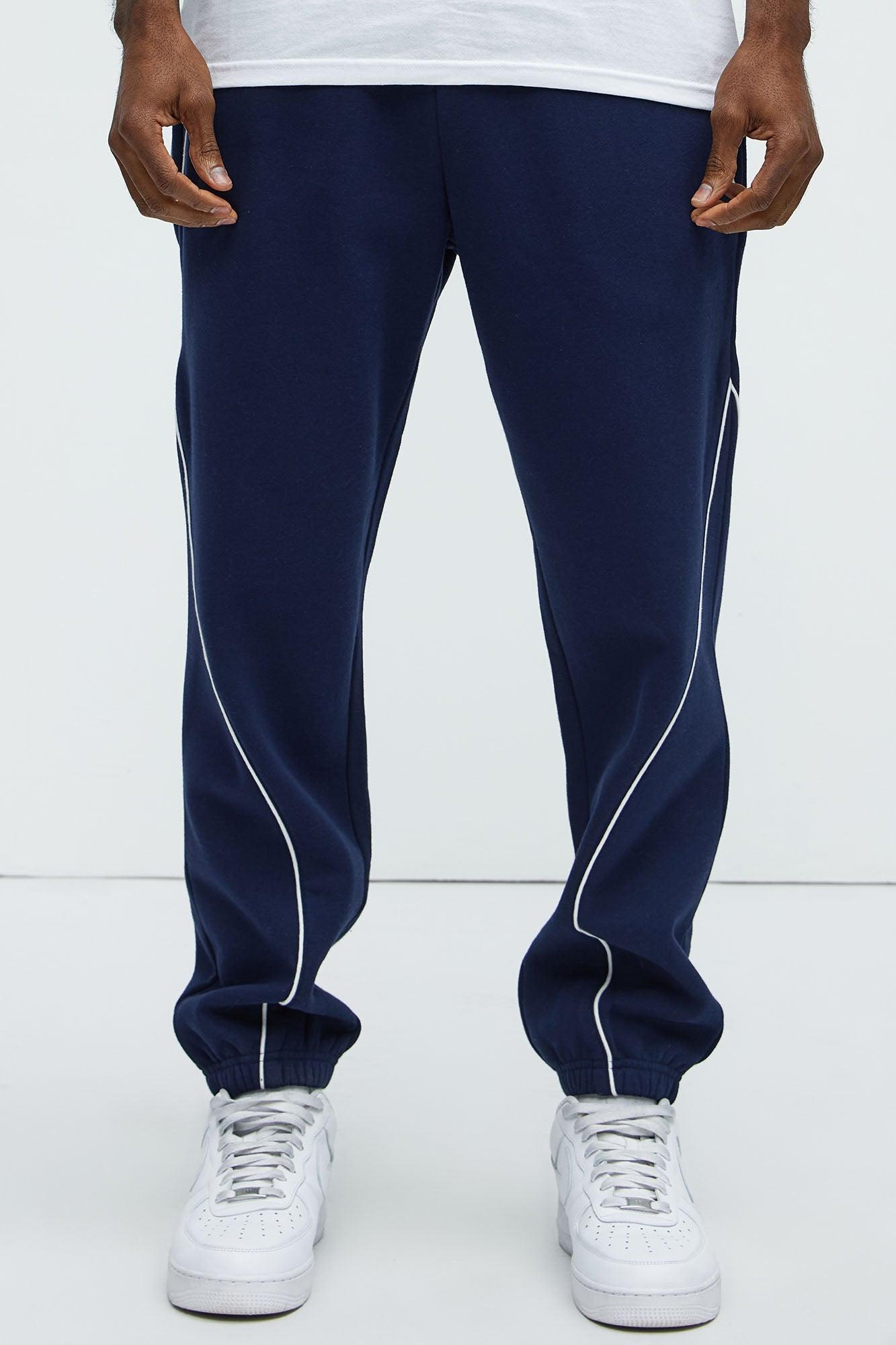 Tyson Piping Relaxed Jogger - Navy Product Image