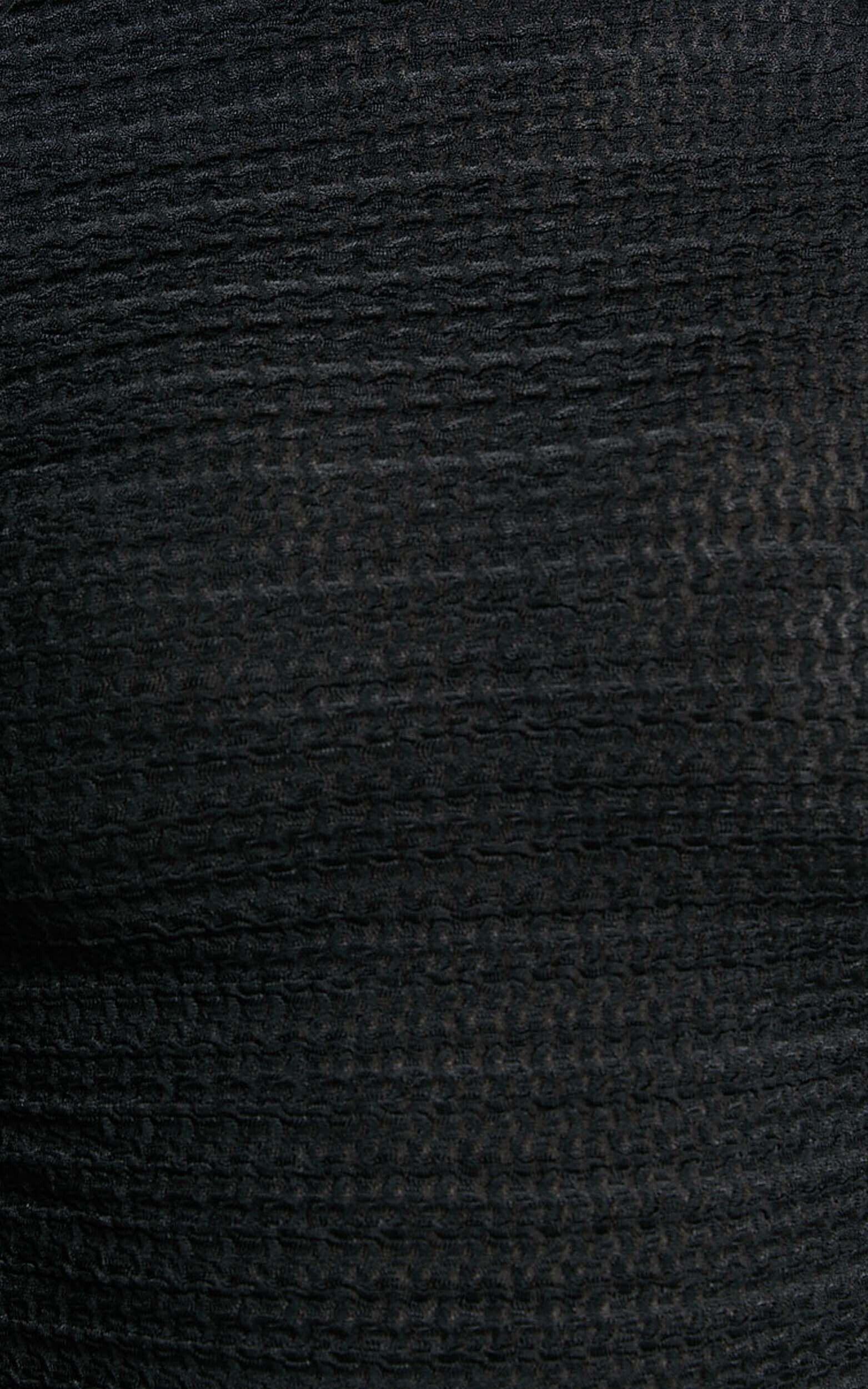 Adeline Top - High Neck Flare Sleeve Top in Black Product Image