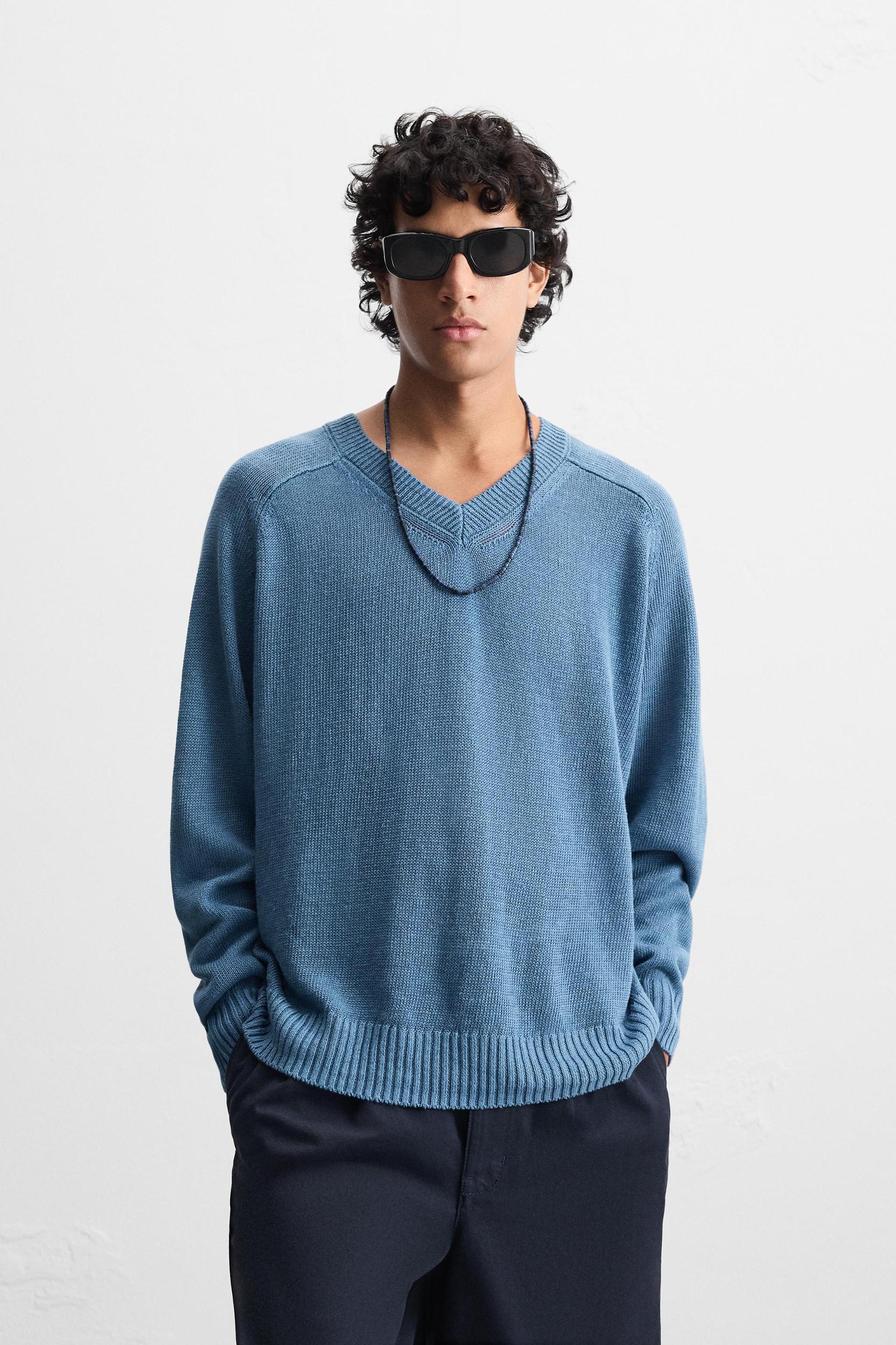 100% LINEN SWEATER Product Image