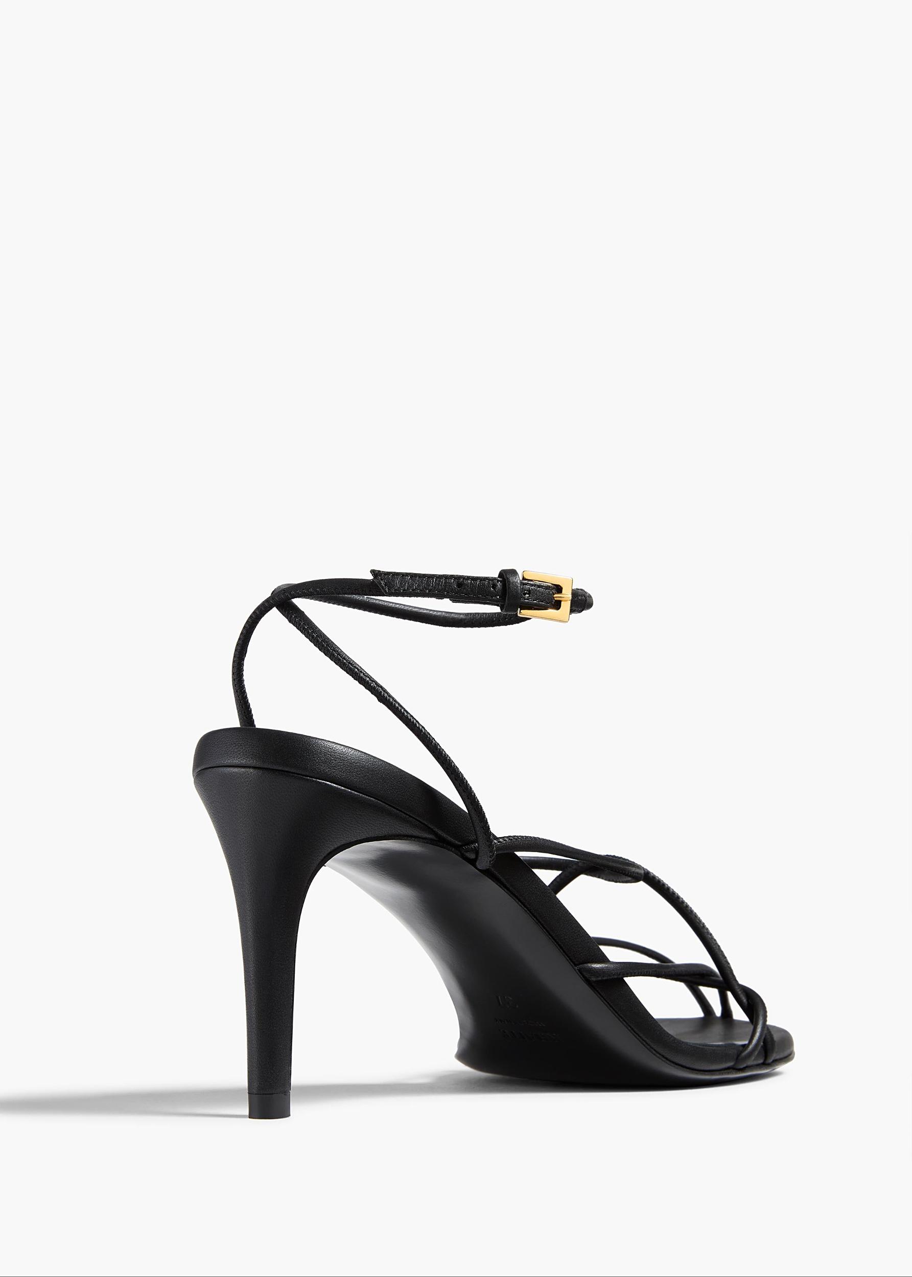 Loulou Sandal in Black Leather Product Image