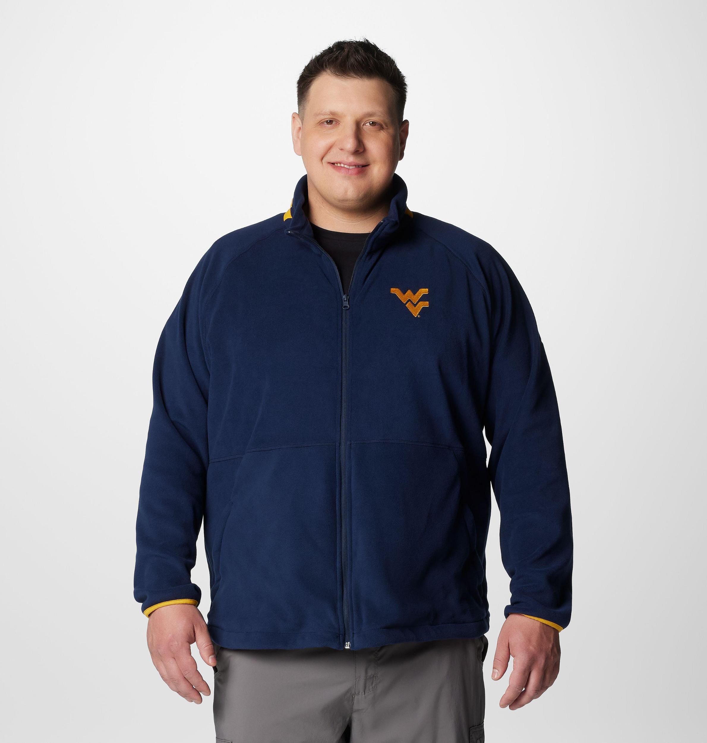 Columbia Mens Collegiate Flanker IV Fleece Jacket - Big - West Virginia- Product Image