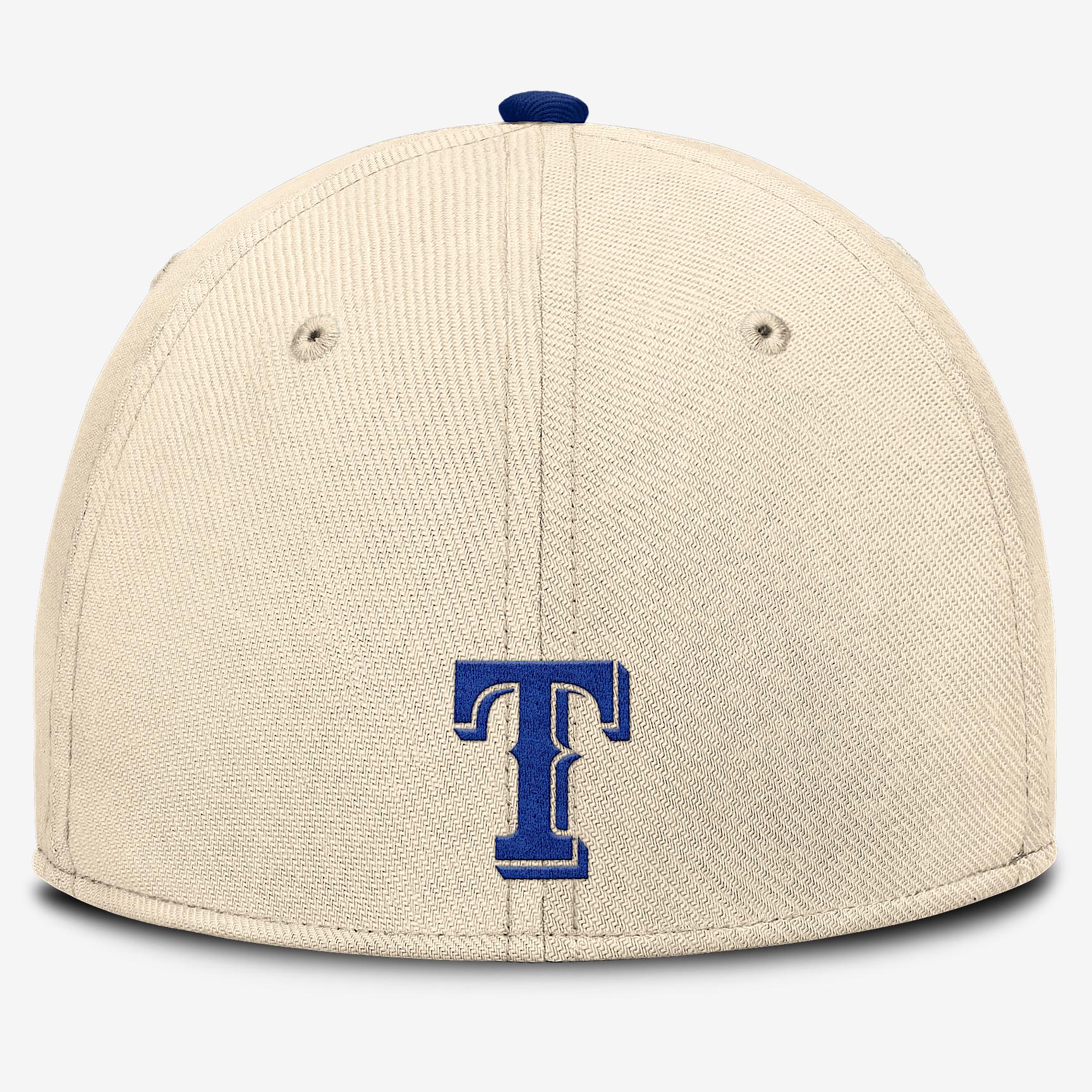 Texas Rangers Statement Rise Swoosh Men's Nike Dri-FIT MLB Hat Product Image
