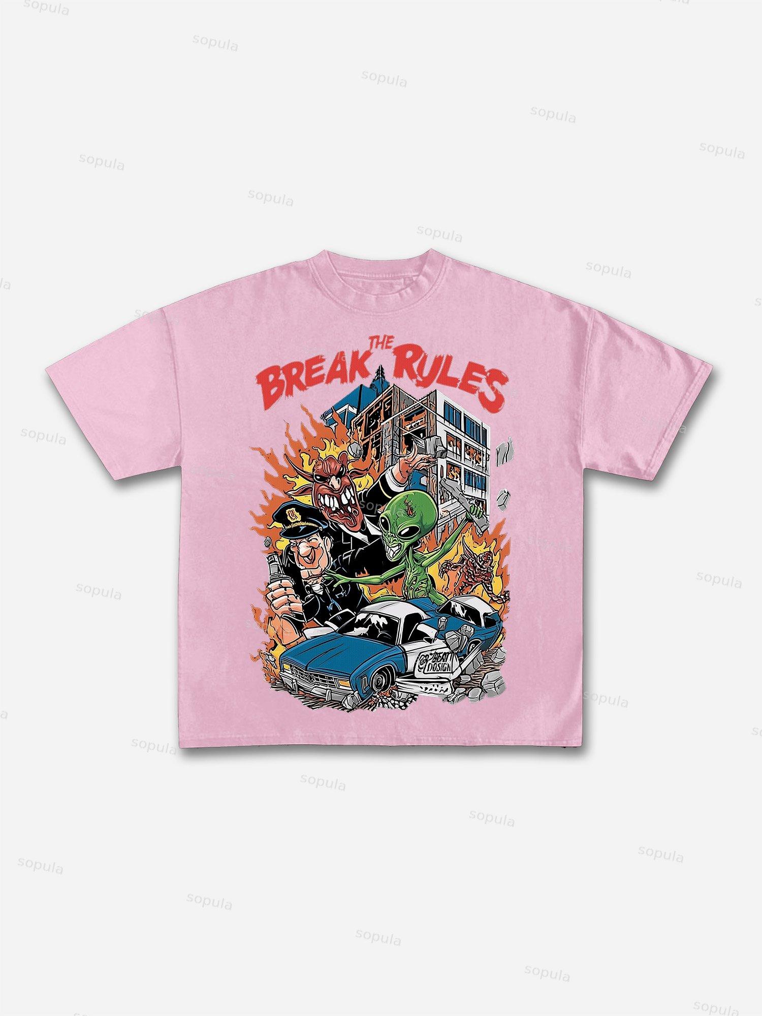 Glorybound Electroplated Coated Statue Of Liberty Vintage Graphic Cotton T-shirt Product Image