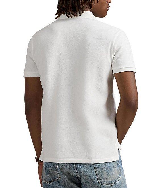 Polo Ralph Lauren Custom Slim Fit Solid Mesh Polo Shirt Product Image