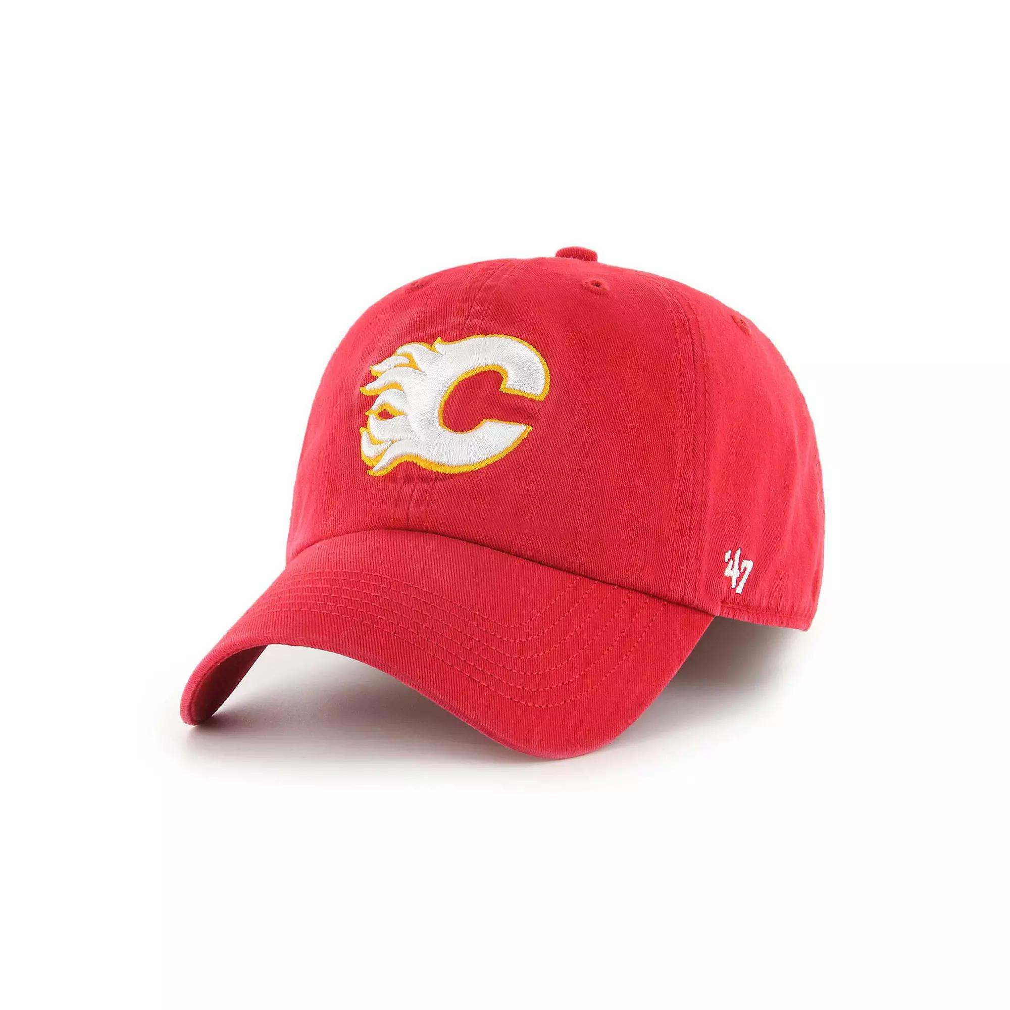 Men's '47 Red Calgary Flames Classic Franchise Fitted Hat,  Product Image