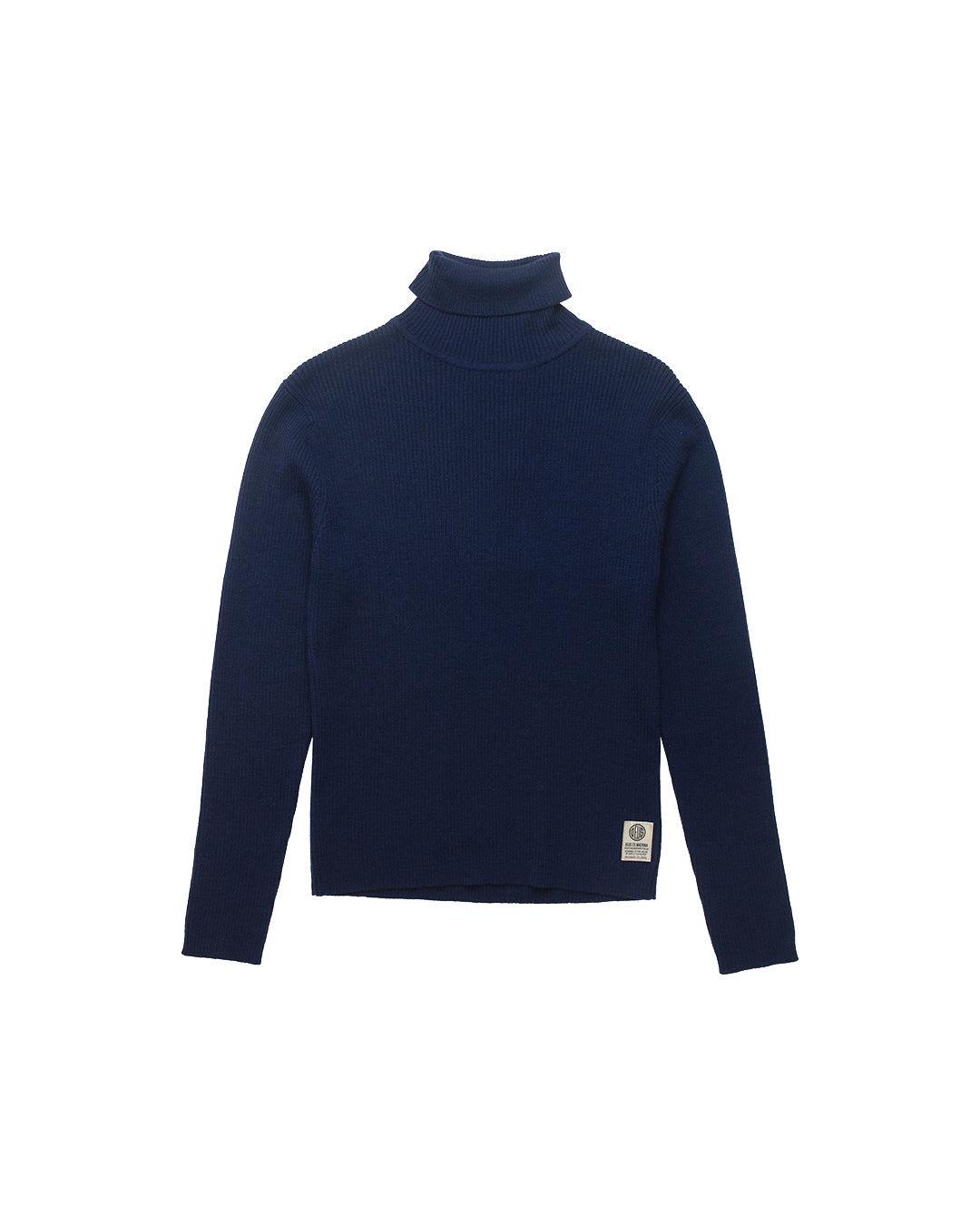 Karma Turtle Neck (Slim Fit) - Navy Product Image