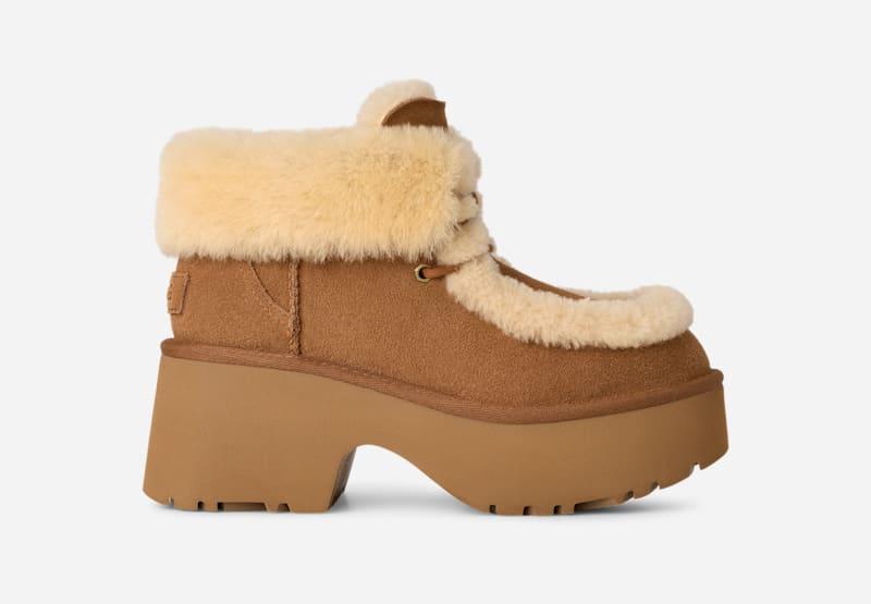 UGG Womens Esmee Lace Up Sheepskin Classic Boots Product Image