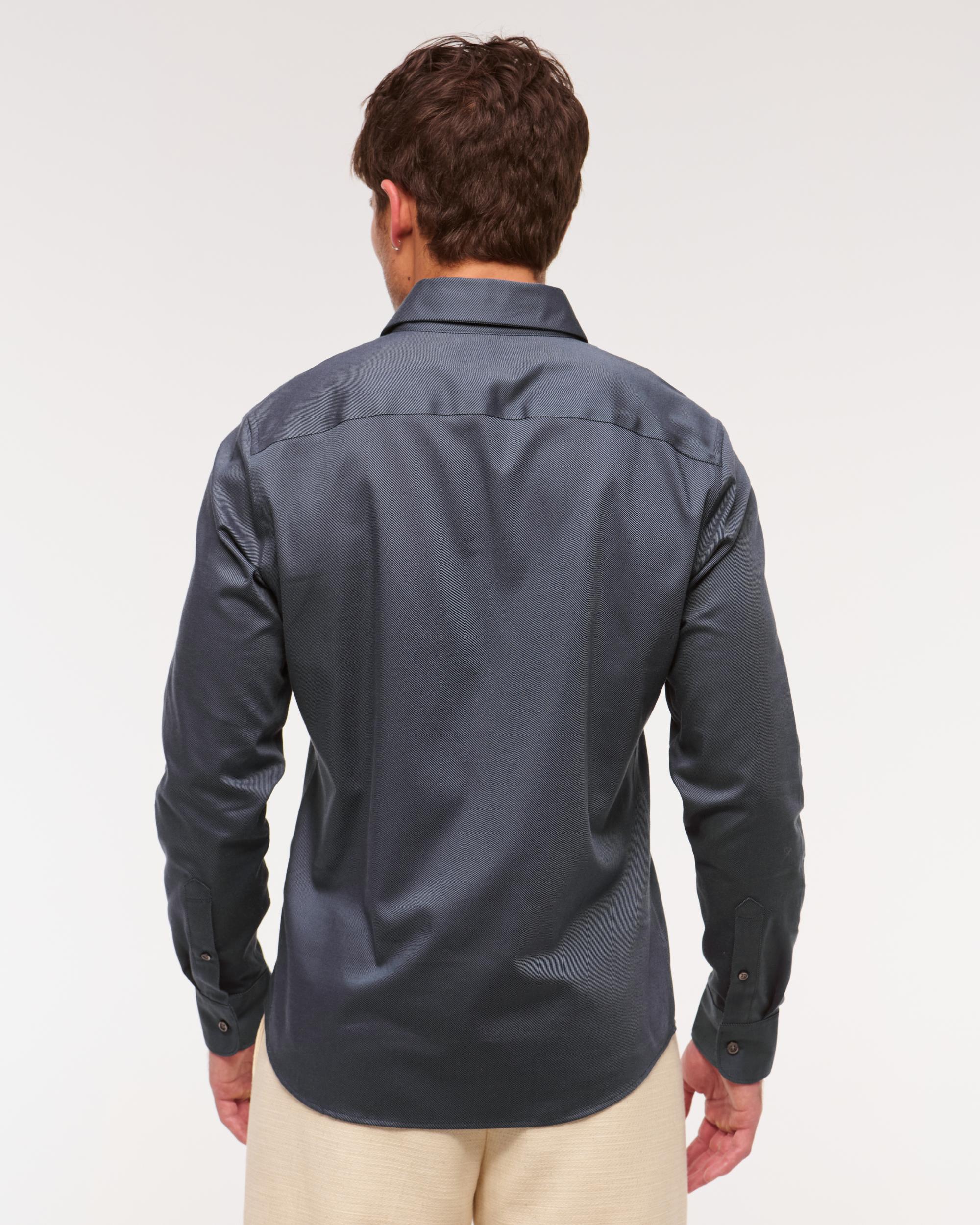 The A&F Collins Slim Suiting Shirt Product Image