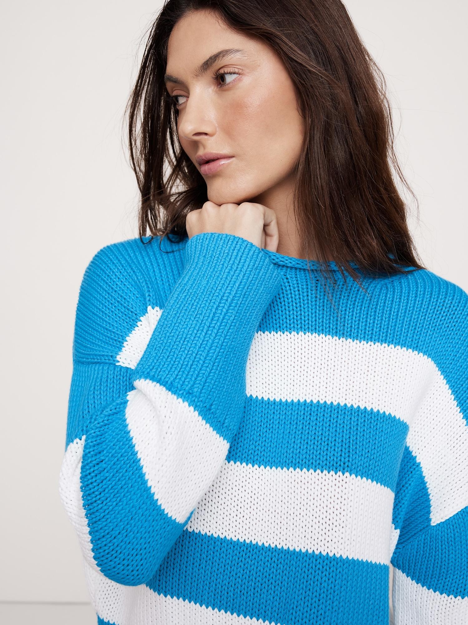 Oversized Cotton Roll-Neck Sweater Product Image