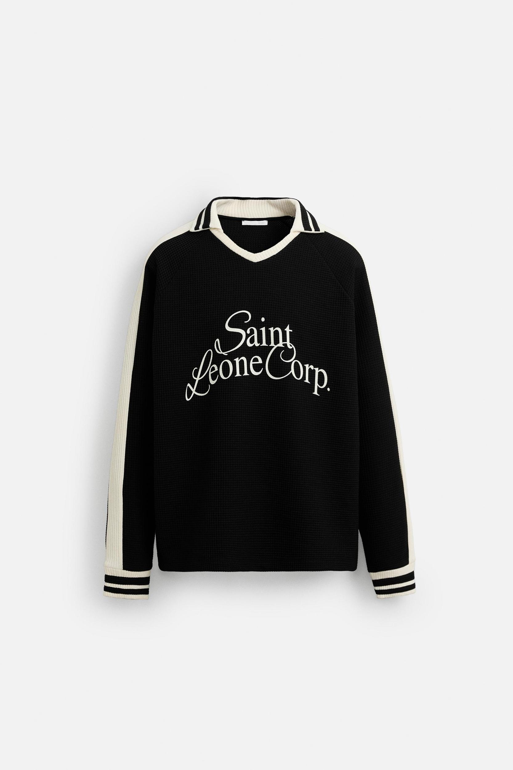 RETRO SOCCER TEXTURED SWEATSHIRT Product Image