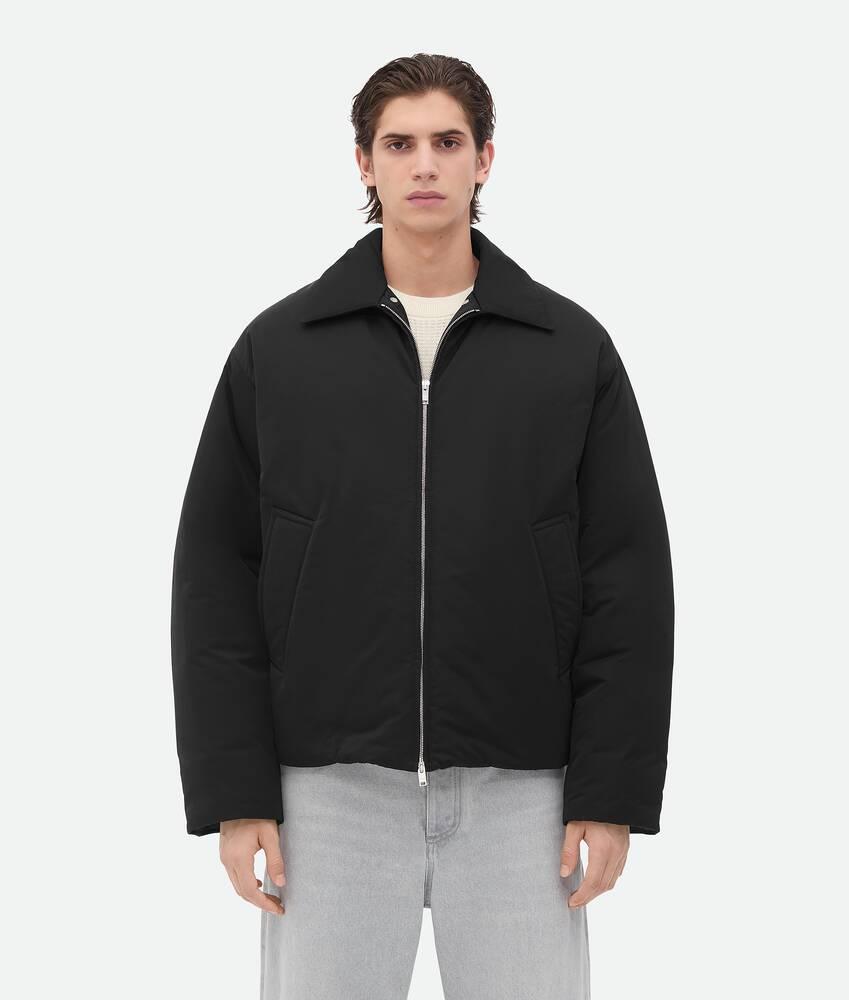 Men's Tech Nylon Puffer Jacket in Black Product Image