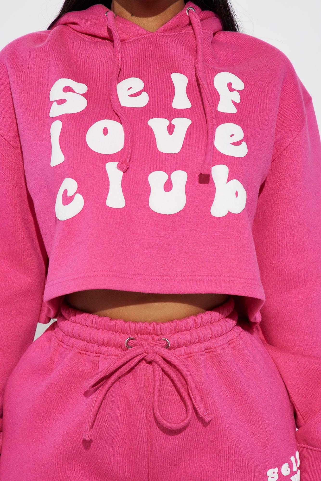 Self Love Club Hoodie - Pink Product Image