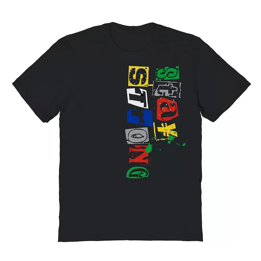 Men's Stay Strong Typeface Graphic Tee, Size: Small, Black Product Image