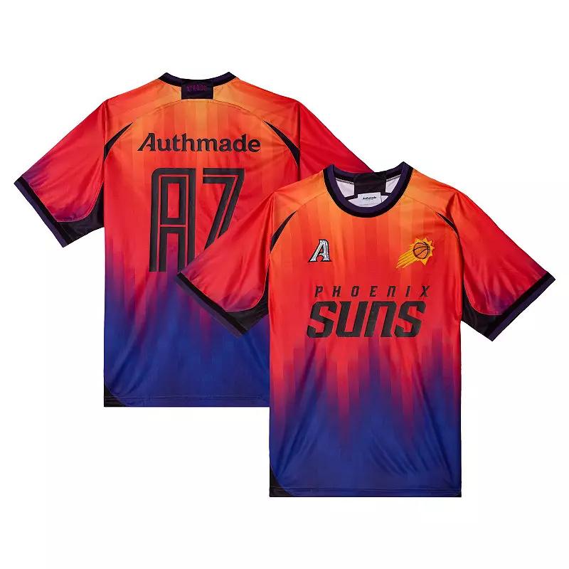 Men's Authmade x NBA Orange Phoenix Suns Soccer Kit Fashion Jersey, Size: Medium, Phx Orange Product Image