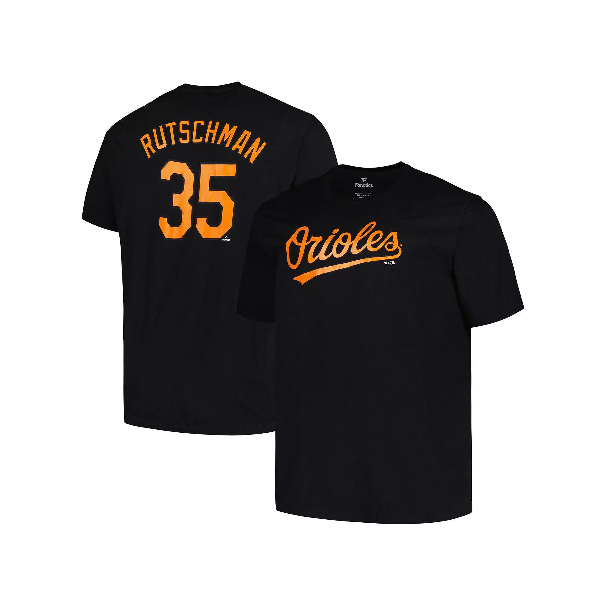 Men's Profile Adley Rutschman Black Baltimore Orioles Big & Tall Name & Number T-Shirt,  Product Image
