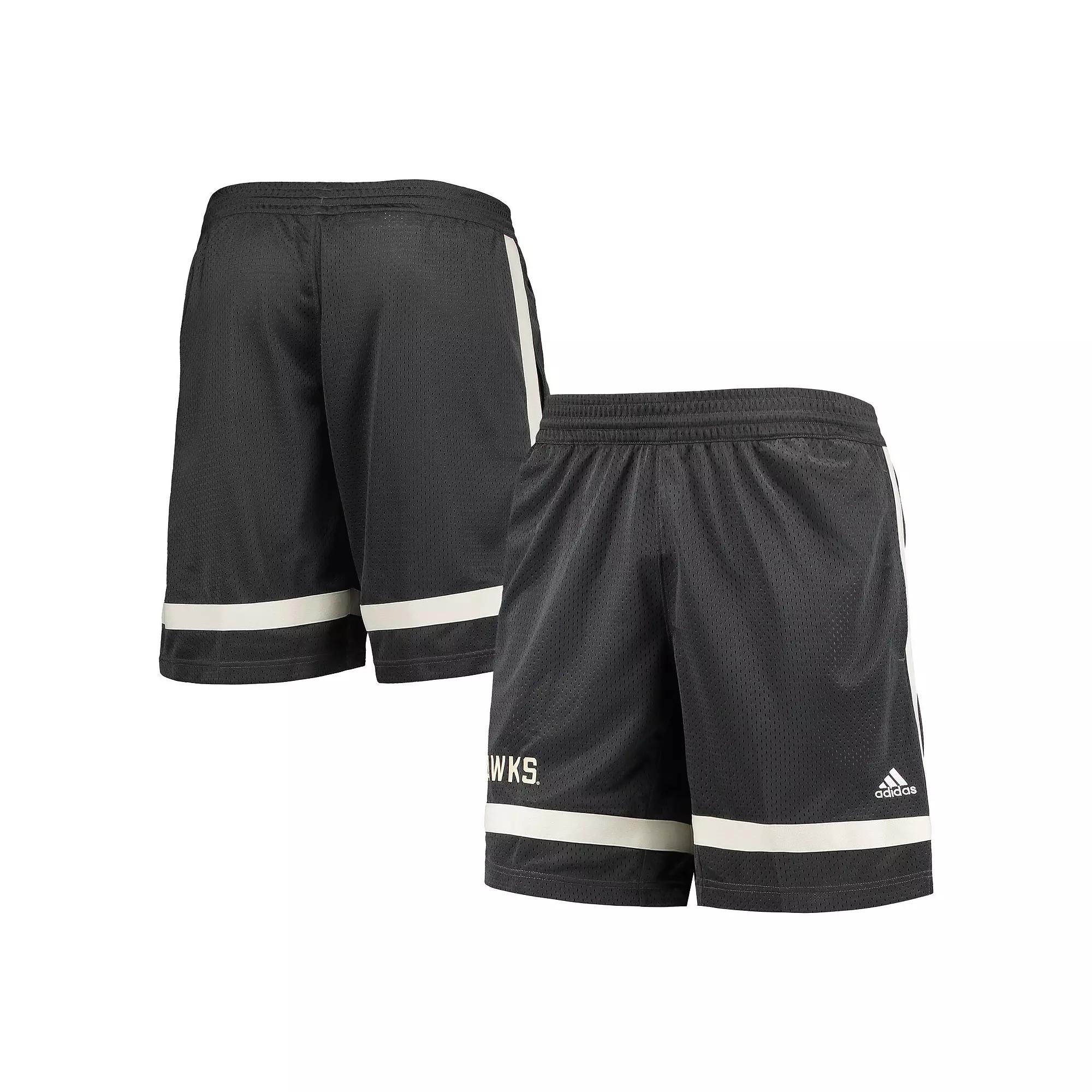 Men's adidas Charcoal Kansas Jayhawks Reverse Retro Basketball Shorts,  Product Image