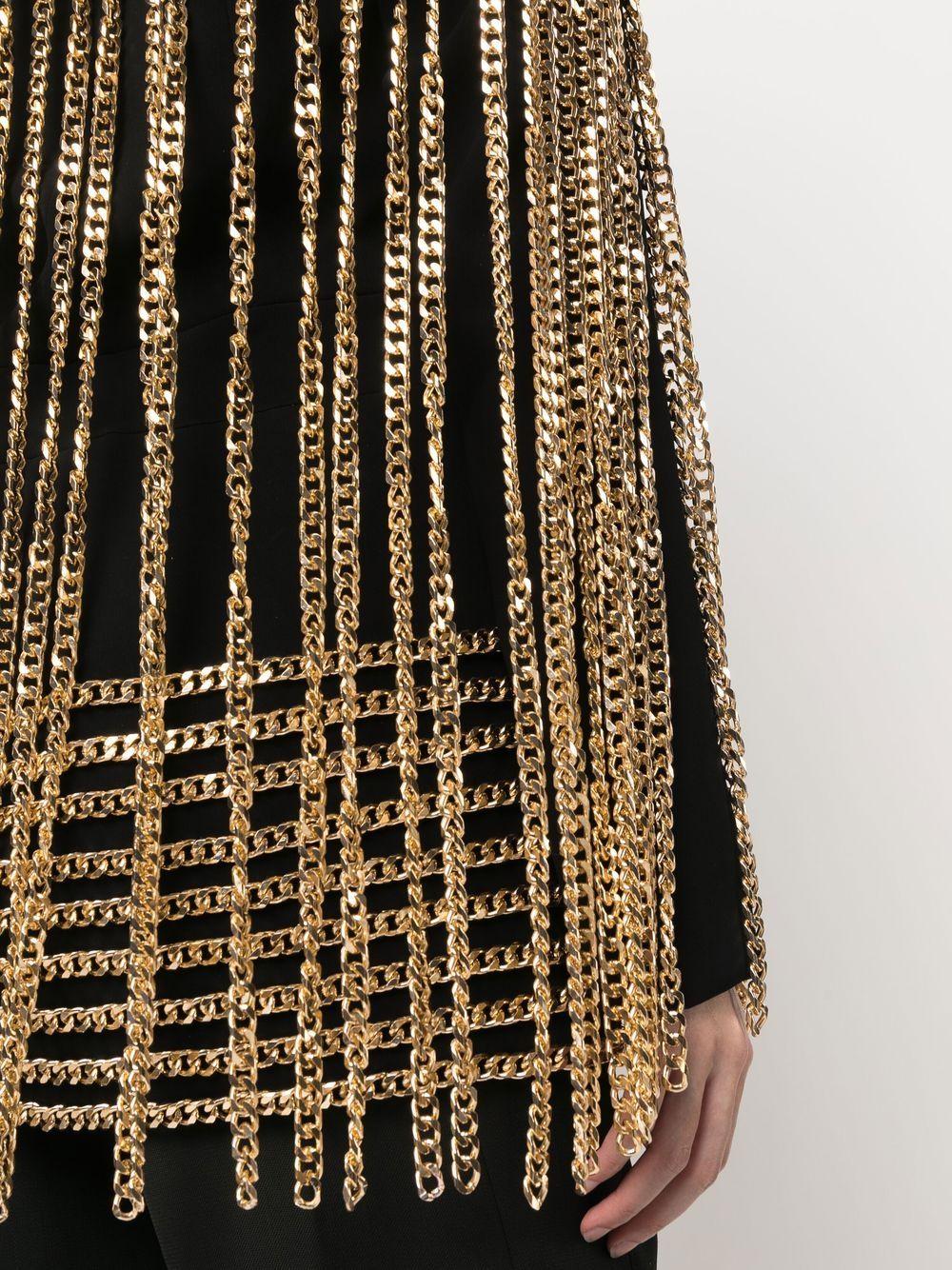 chain-detail single-breasted blazer Product Image