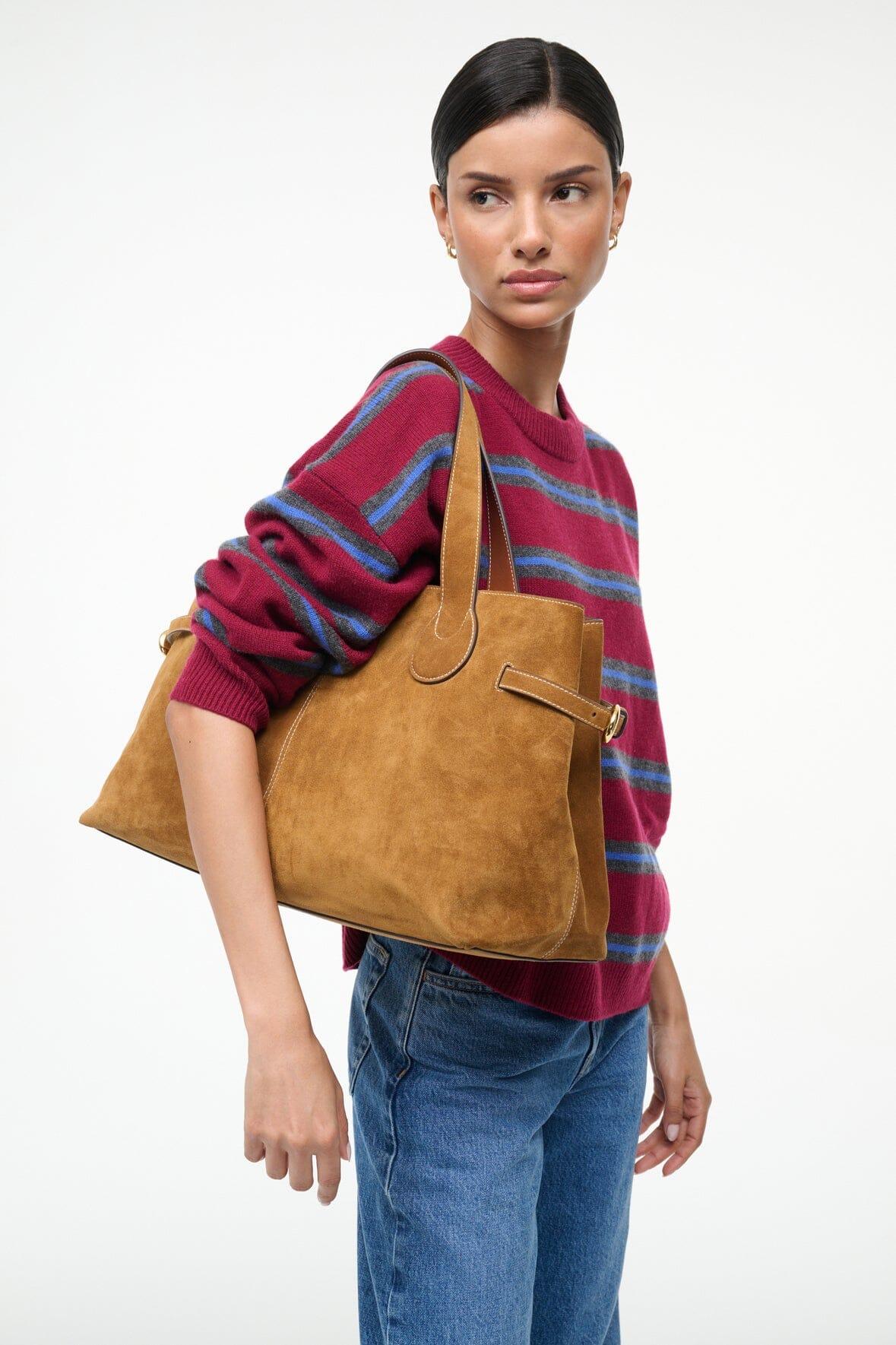 PIPER TOTE | TAN SUEDE Product Image