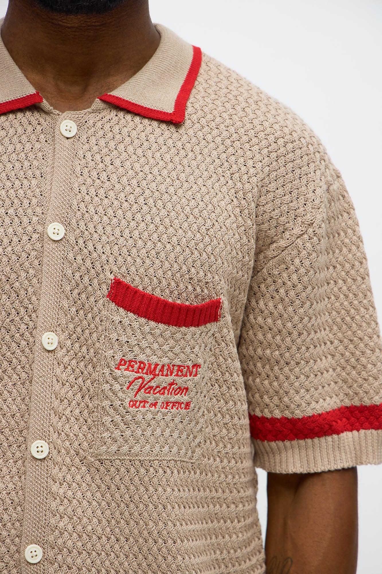 Relaxed Fit Margarita Button Up Shirt - Tan/Multi Male Product Image