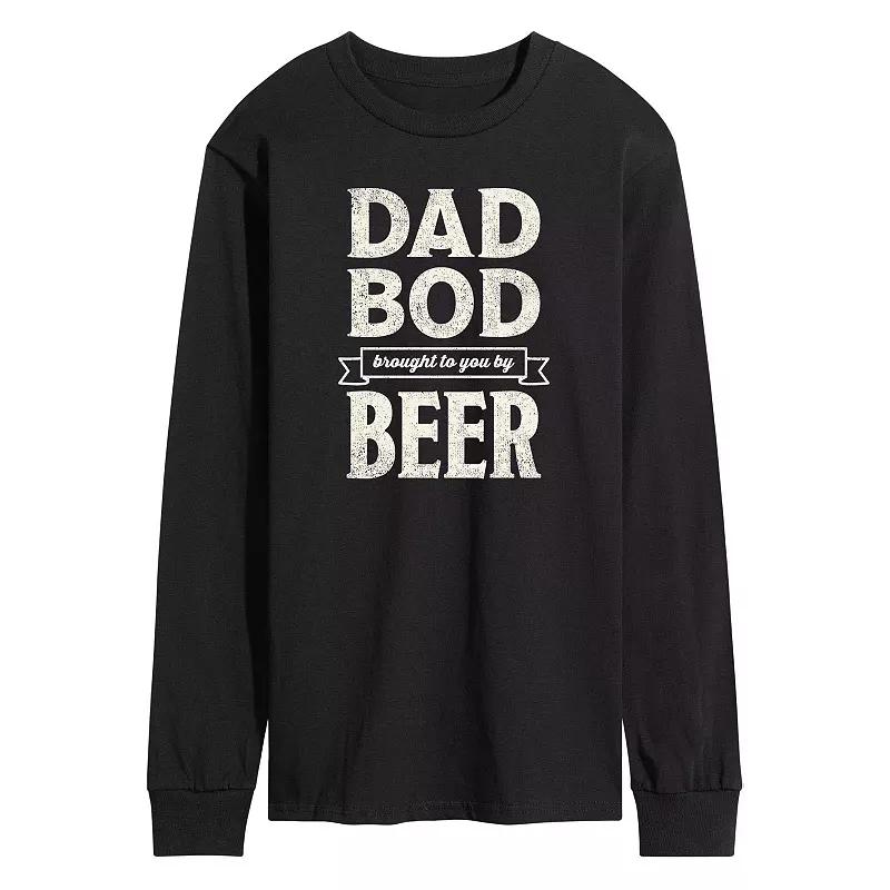 Men's Dad Bod By Beer Long Sleeve,  Product Image